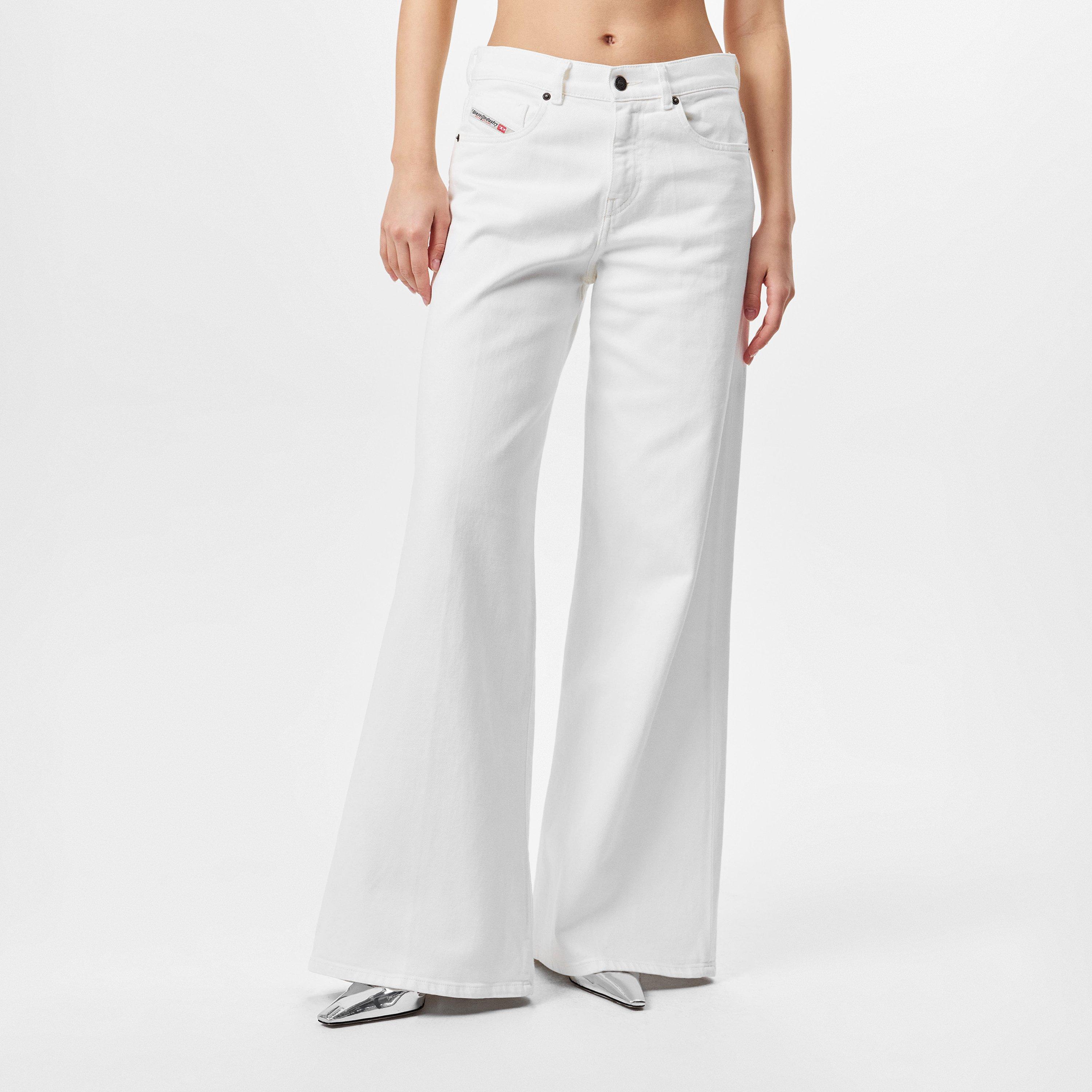 Bright White - Diesel - Women's Bootcut Jeans - 3