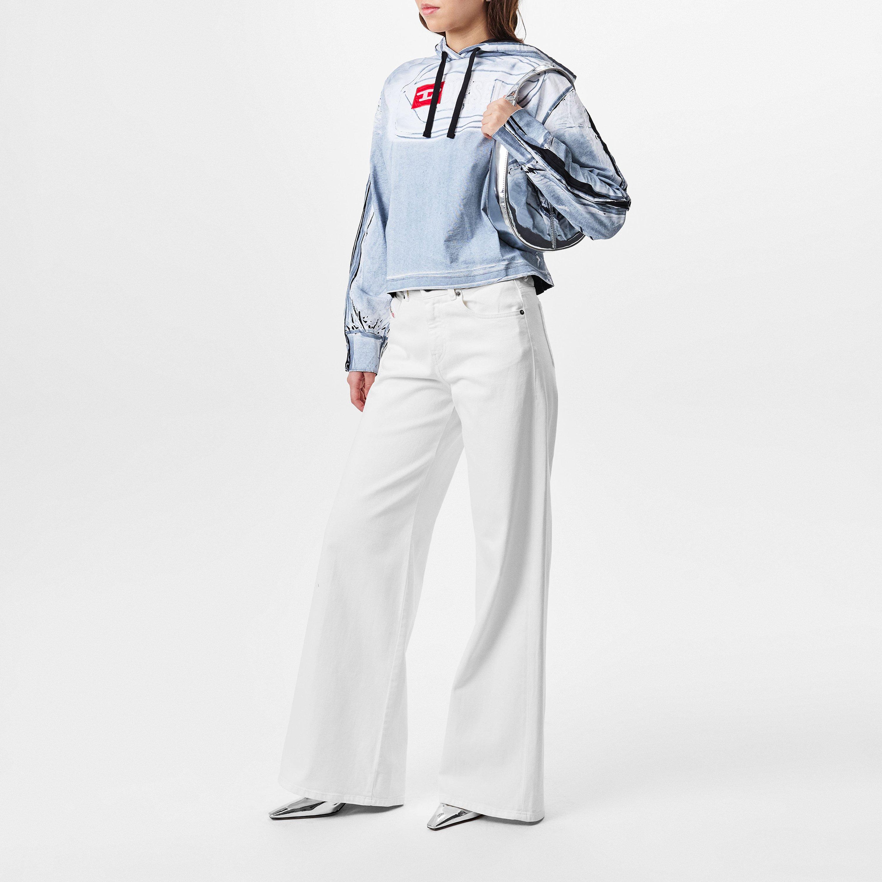 Bright White - Diesel - Women's Bootcut Jeans - 6