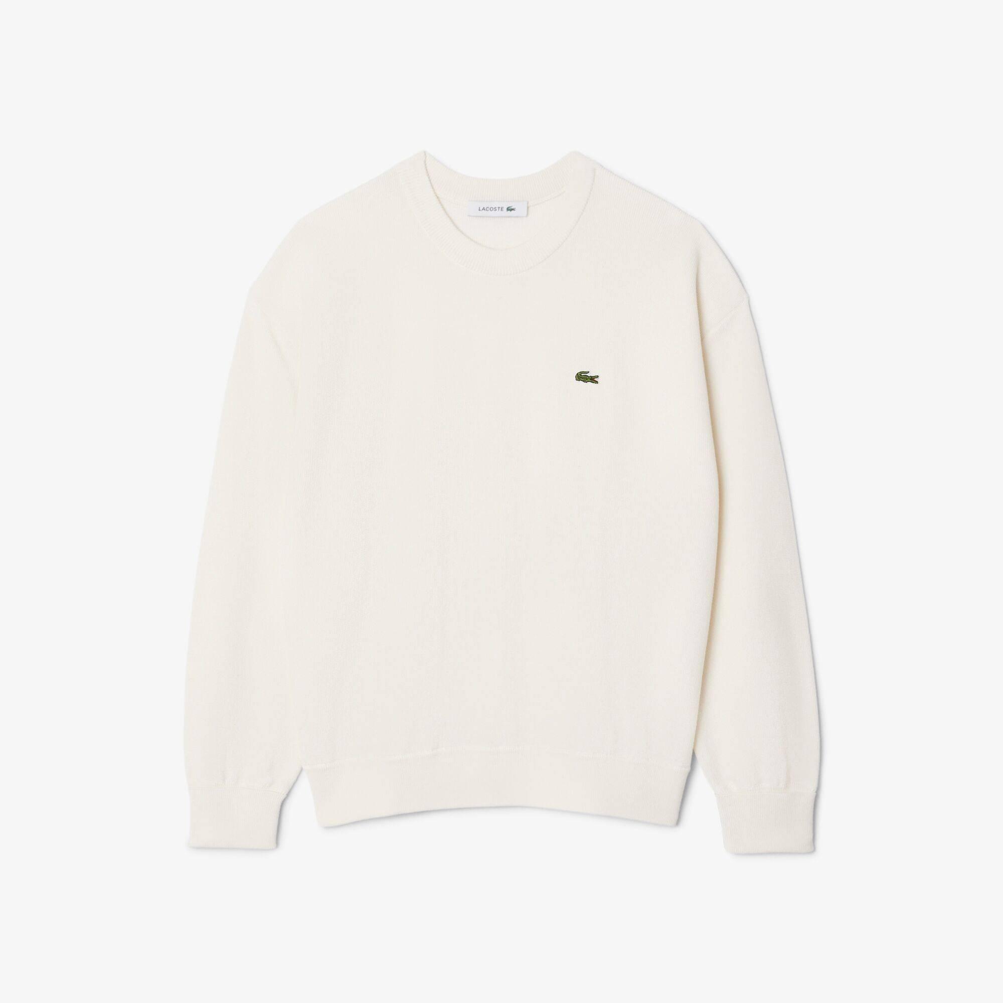Lacoste Women's Flour Cotton Knitted Crew Neck Jumper - 14 (42)