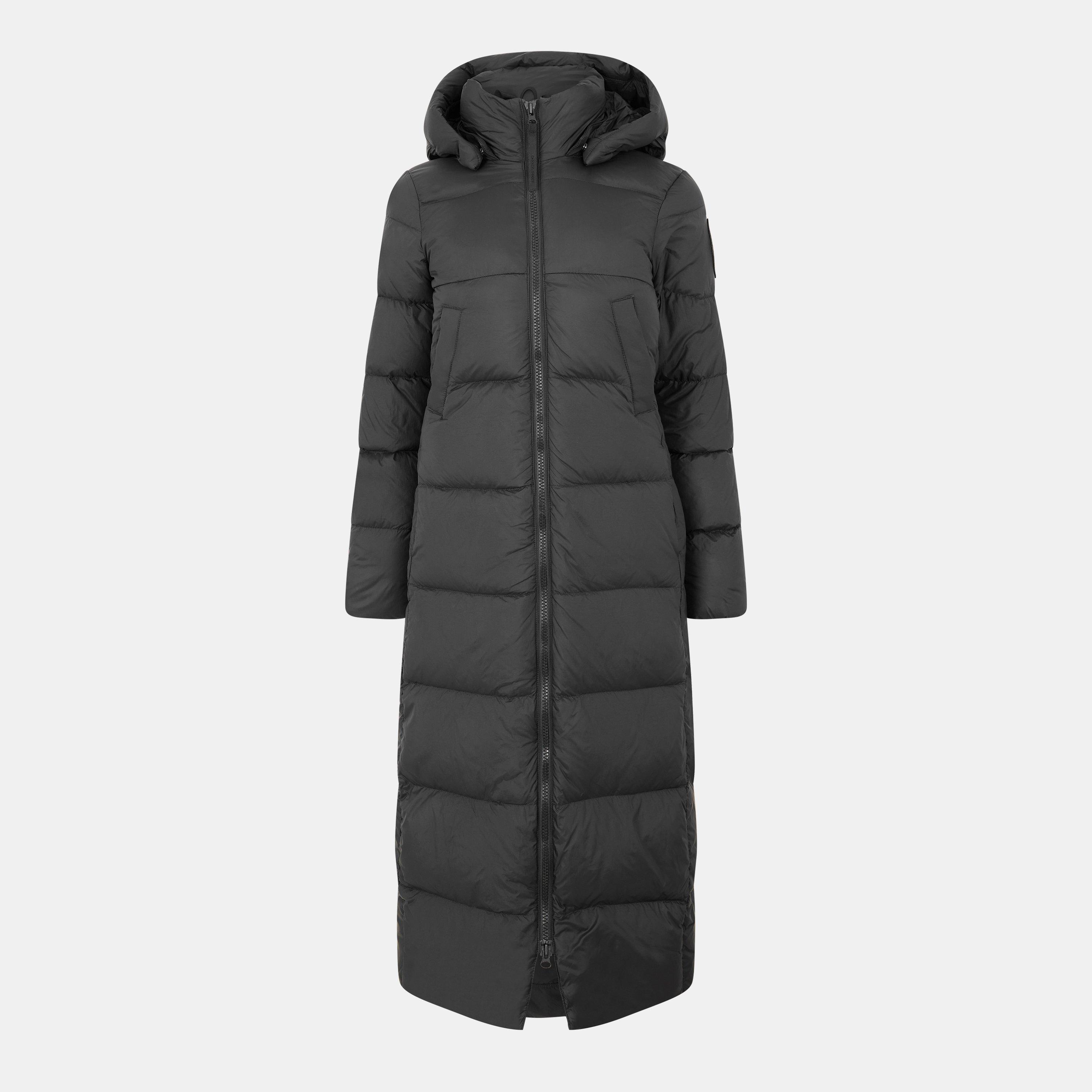 Canada Goose Women's Mystique Down Long Puffer Jacket - Black Noir - Size 10 (S)