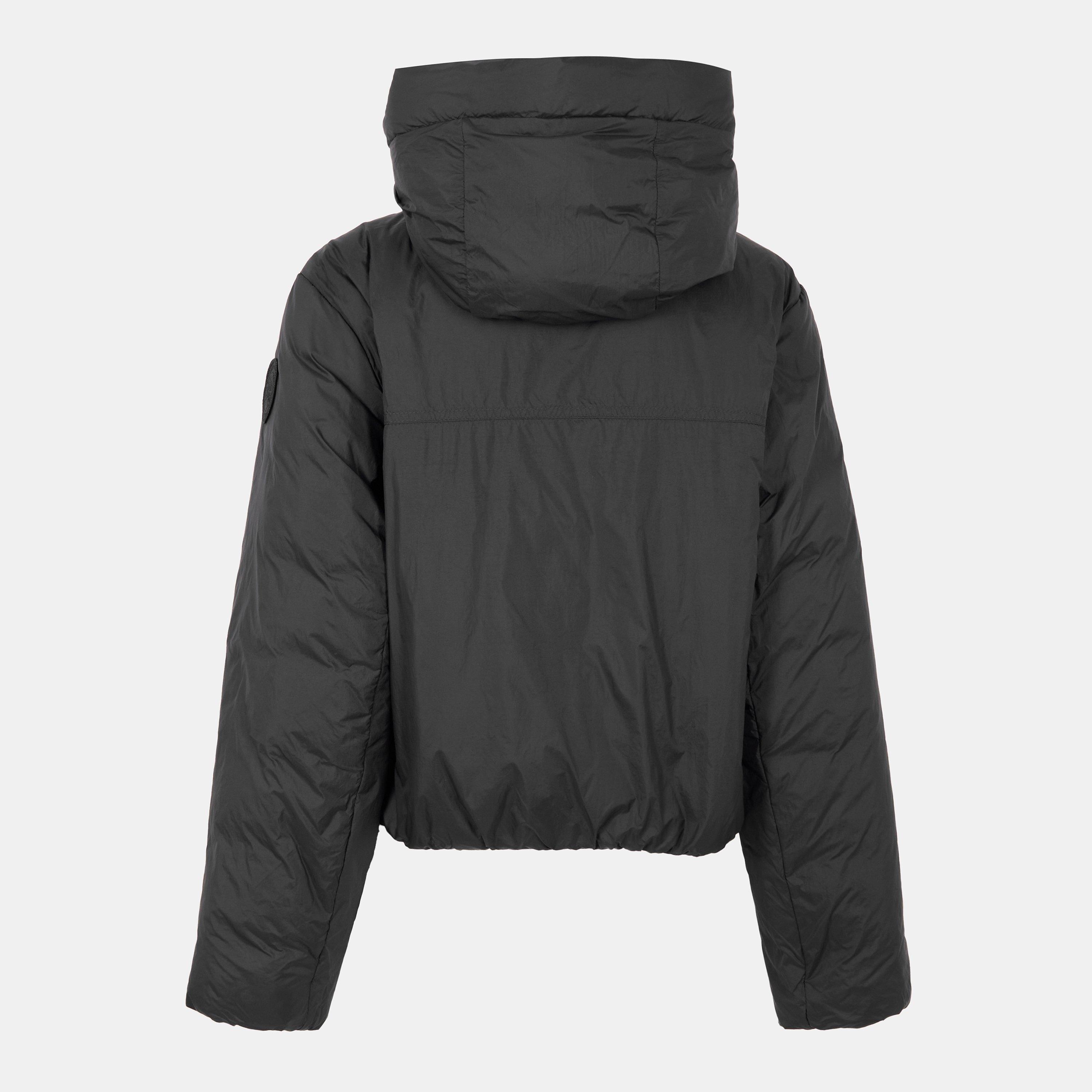 Black Noir - Canada Goose - Women's Elba Hooded Water-Resistant Short Puffer Jacket - 2