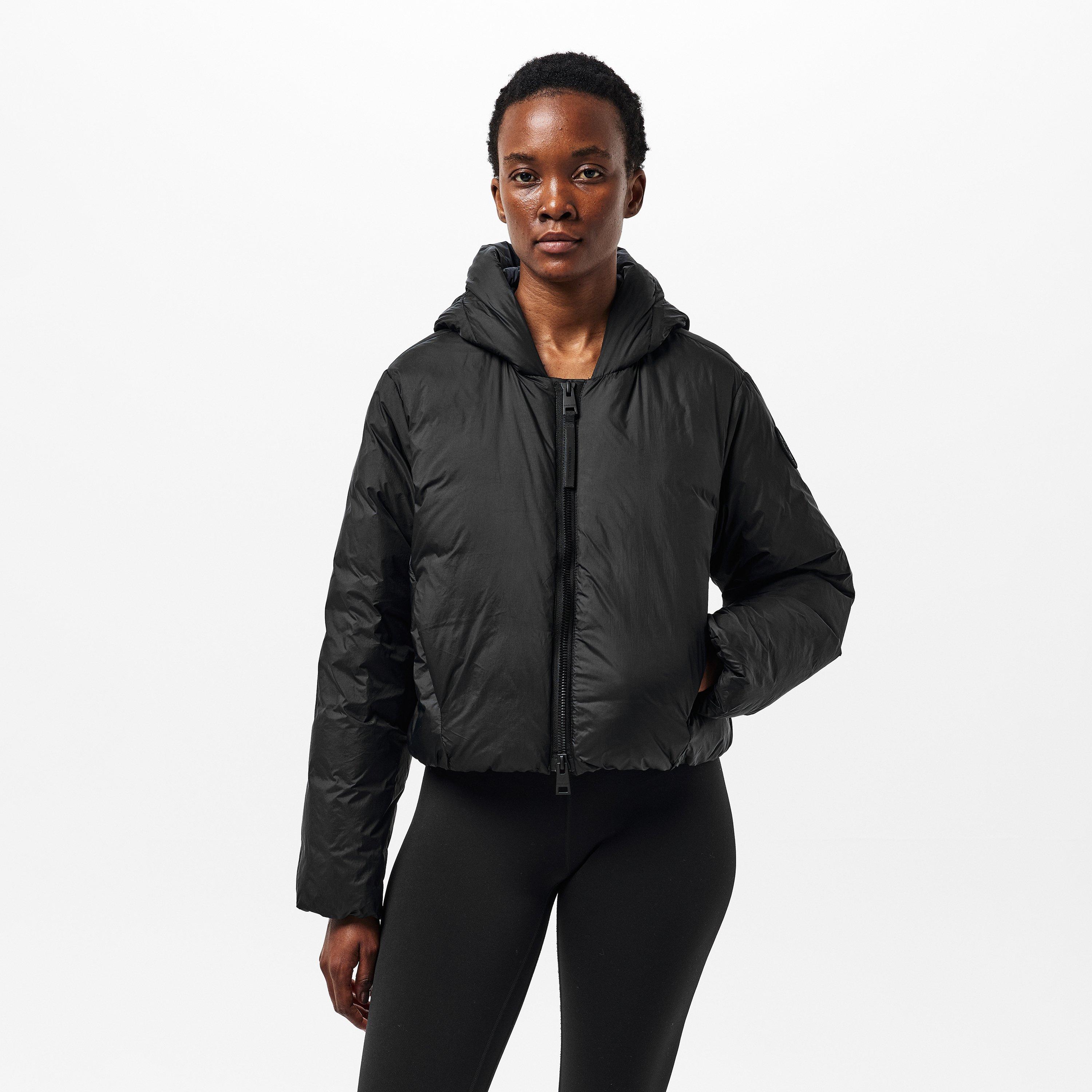 Black Noir - Canada Goose - Women's Elba Hooded Water-Resistant Short Puffer Jacket - 3