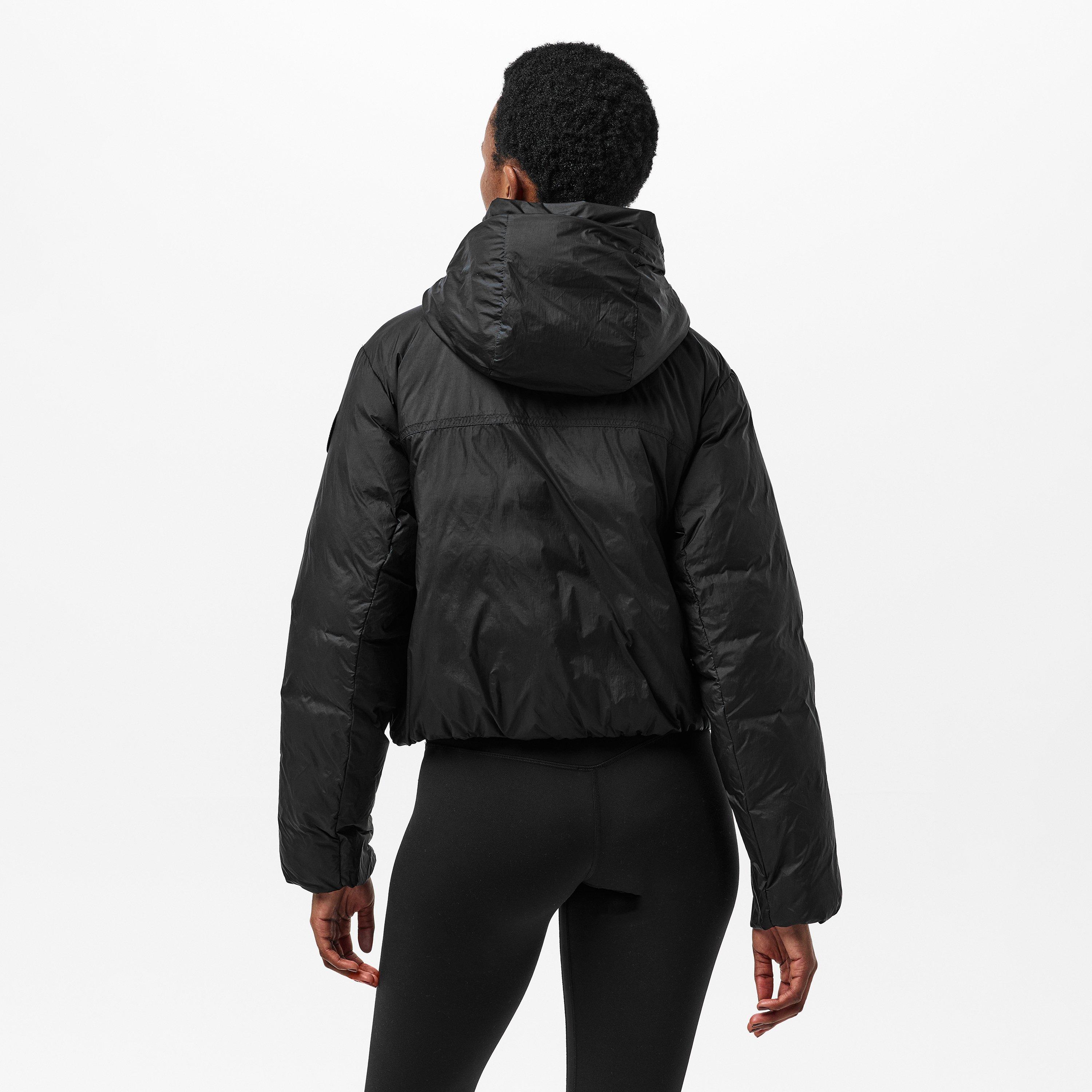 Black Noir - Canada Goose - Women's Elba Hooded Water-Resistant Short Puffer Jacket - 4