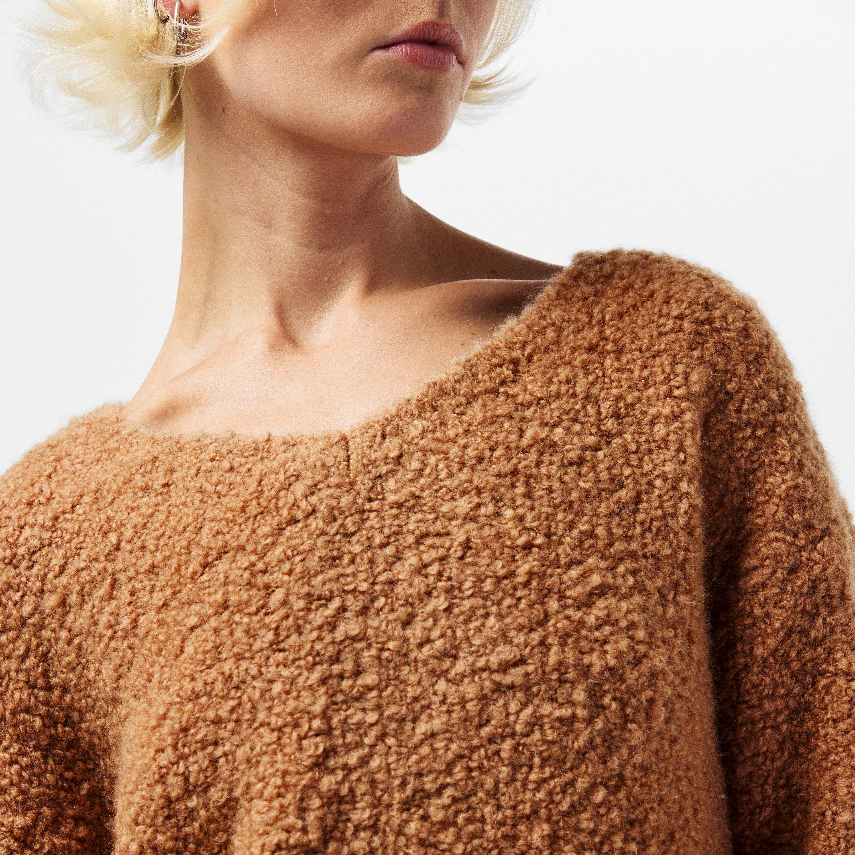 Camel - Max Mara - Women's Pantera Crew Neck Jumper - 5