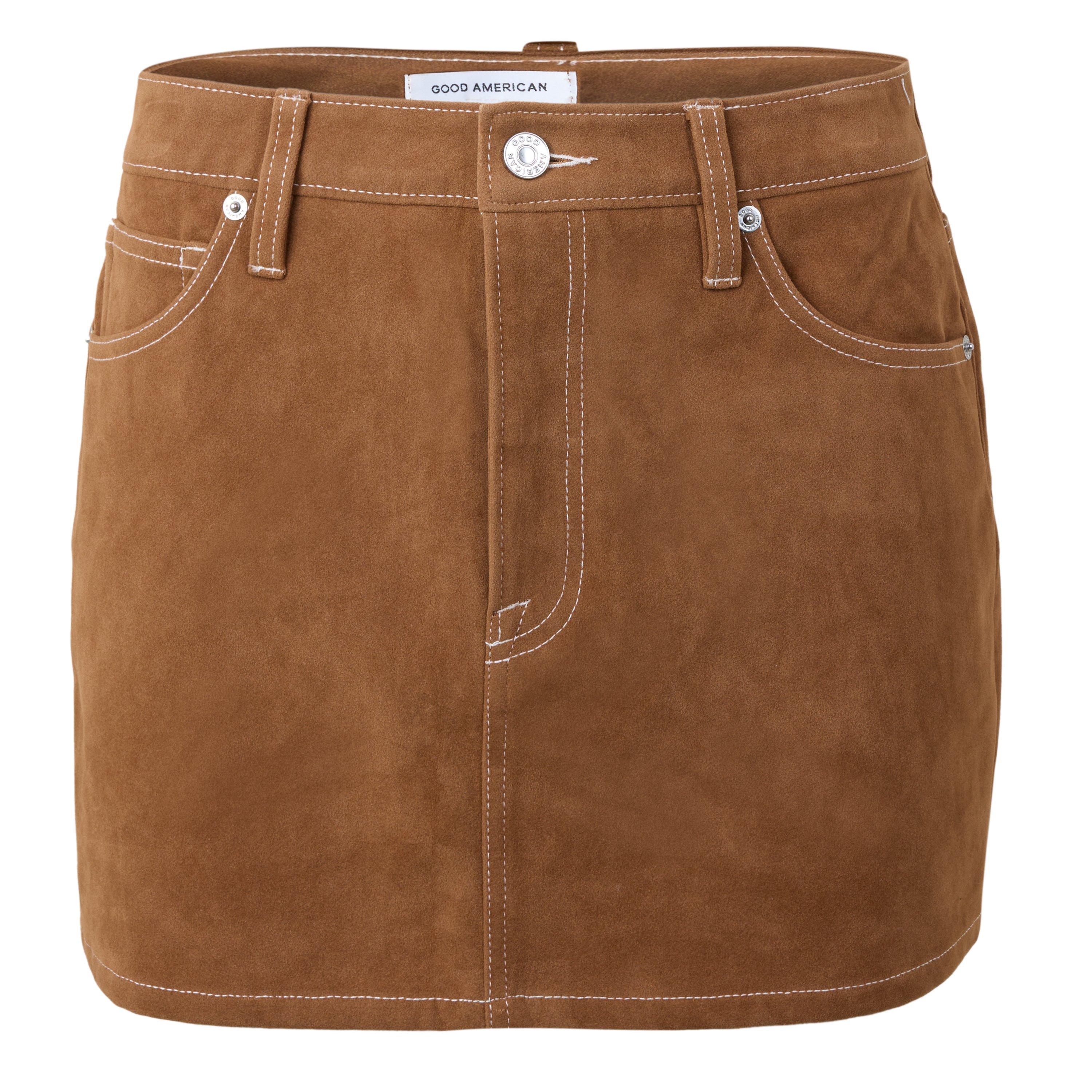 CAFE CLAY - Good American - Good Suede Mini Skrt Ld64 - 1