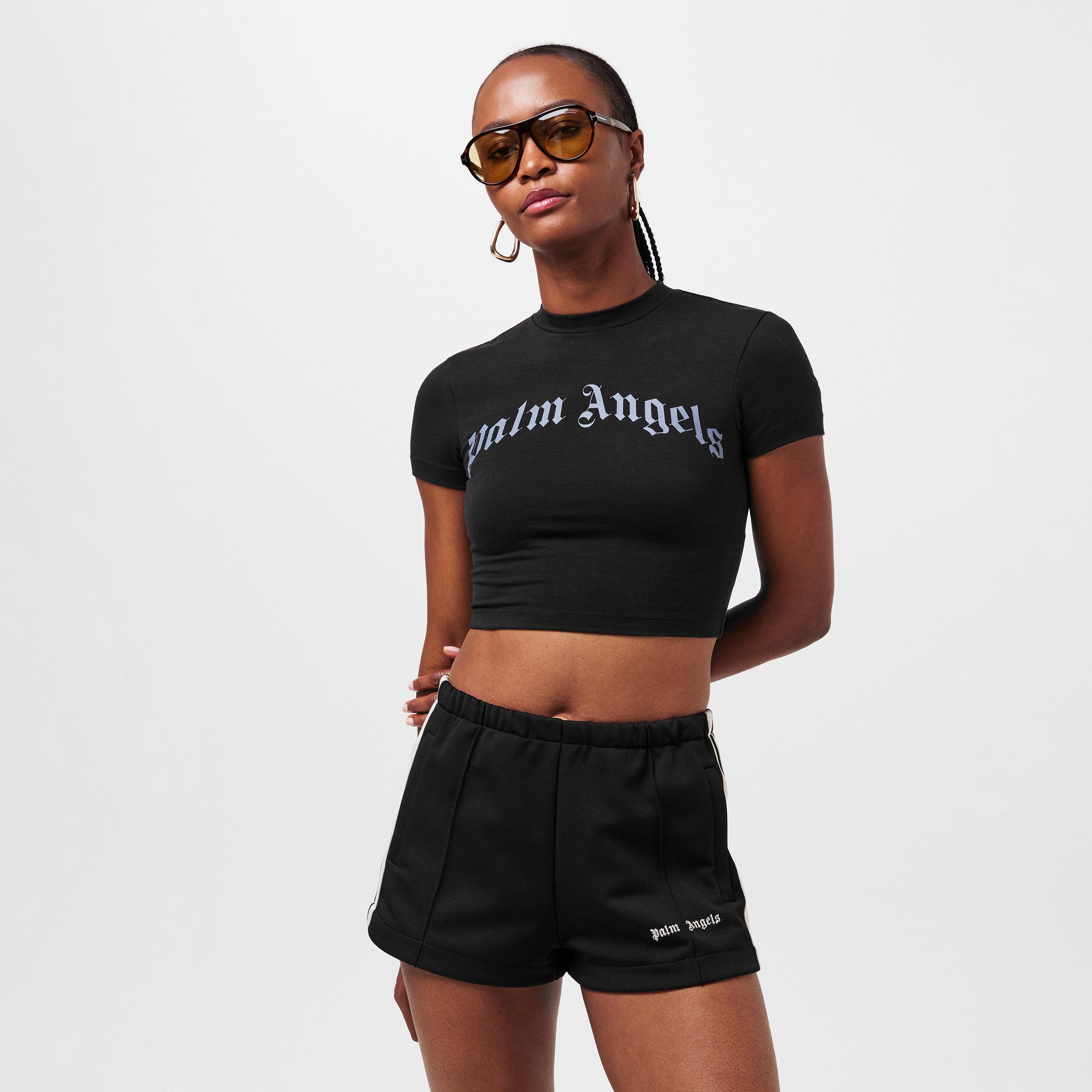 Black - Palm Angels - Women's Baby Tee - 3