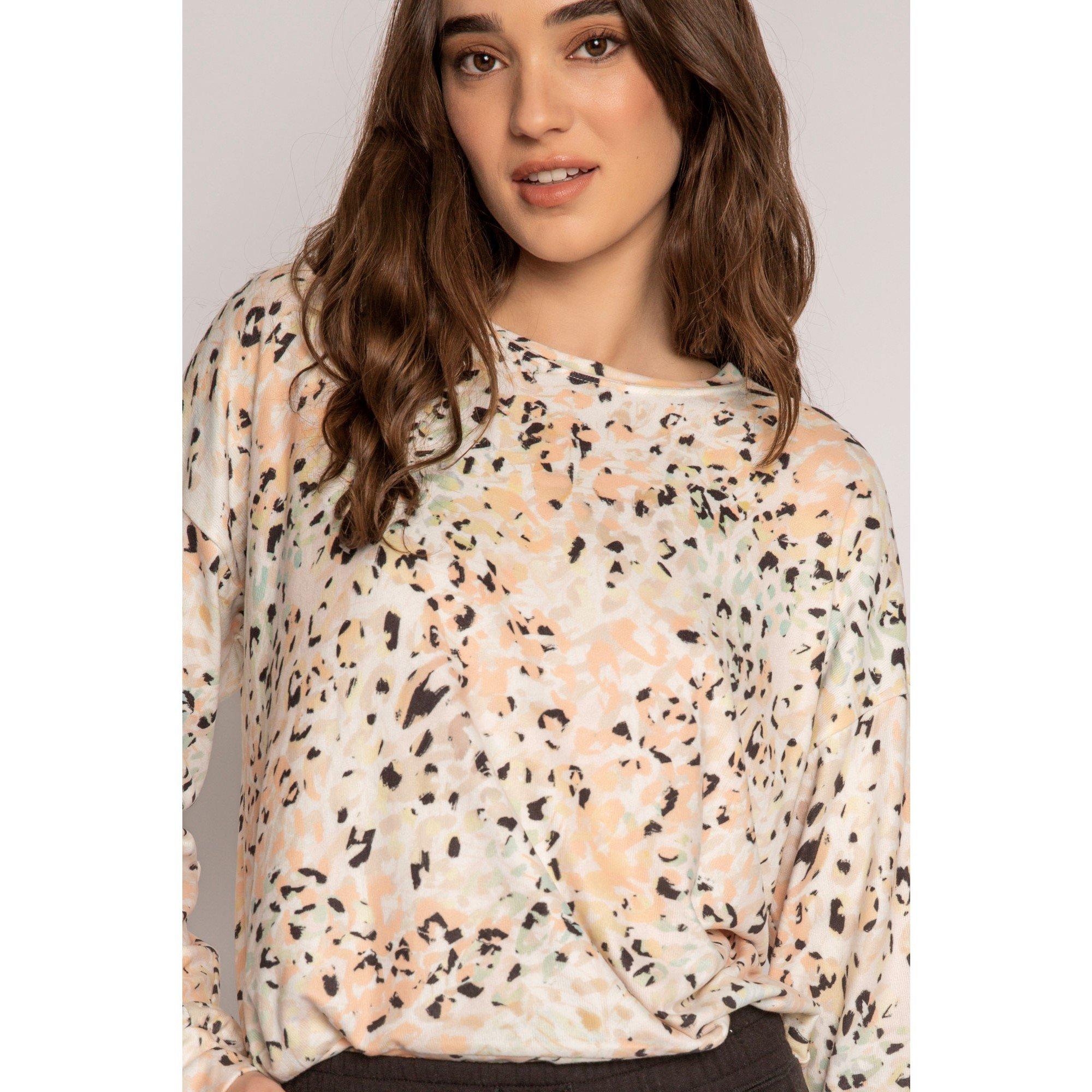Orange - PJ Salvage - Salvage Floral Crew Neck Shirt - 3