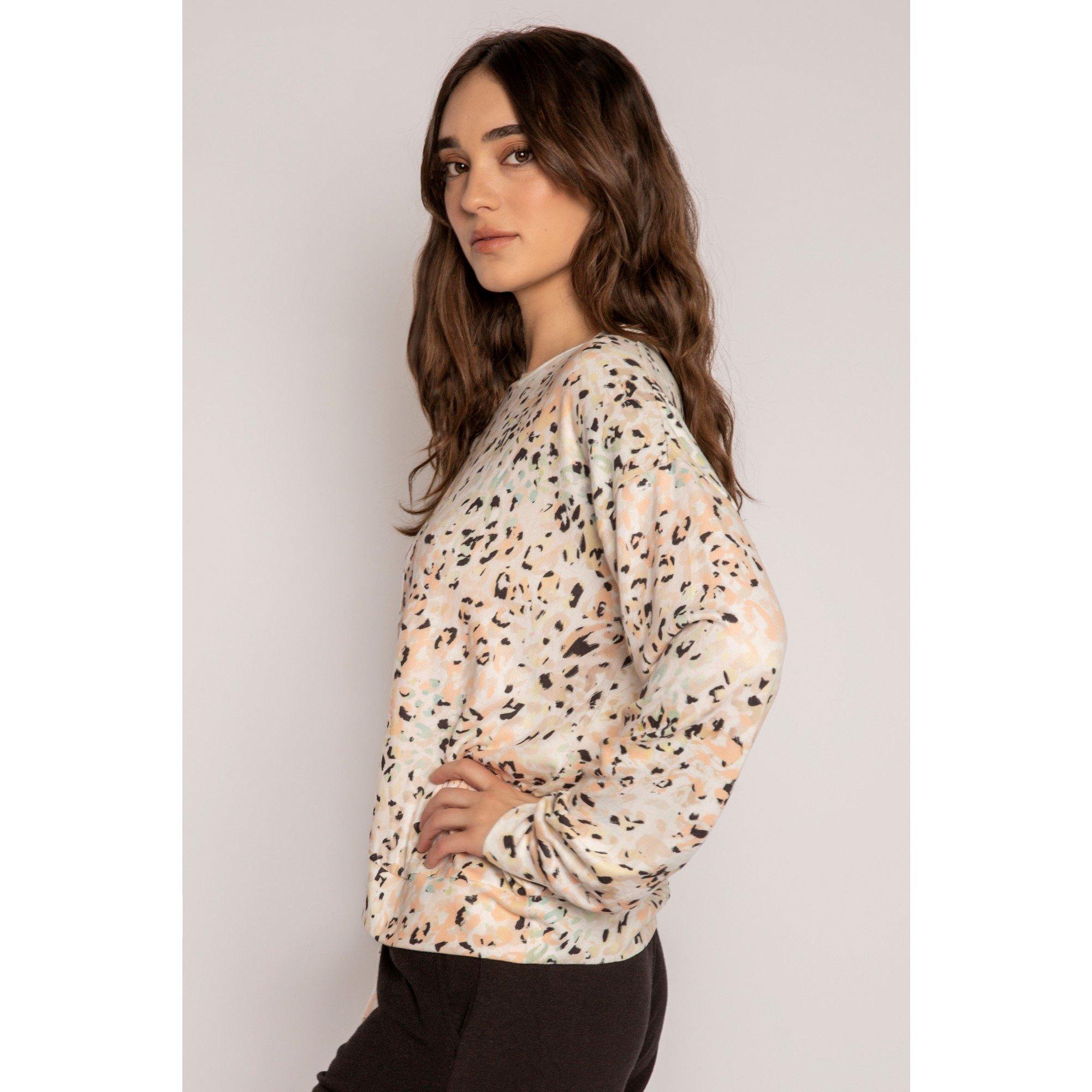 Orange - PJ Salvage - Salvage Floral Crew Neck Shirt - 4