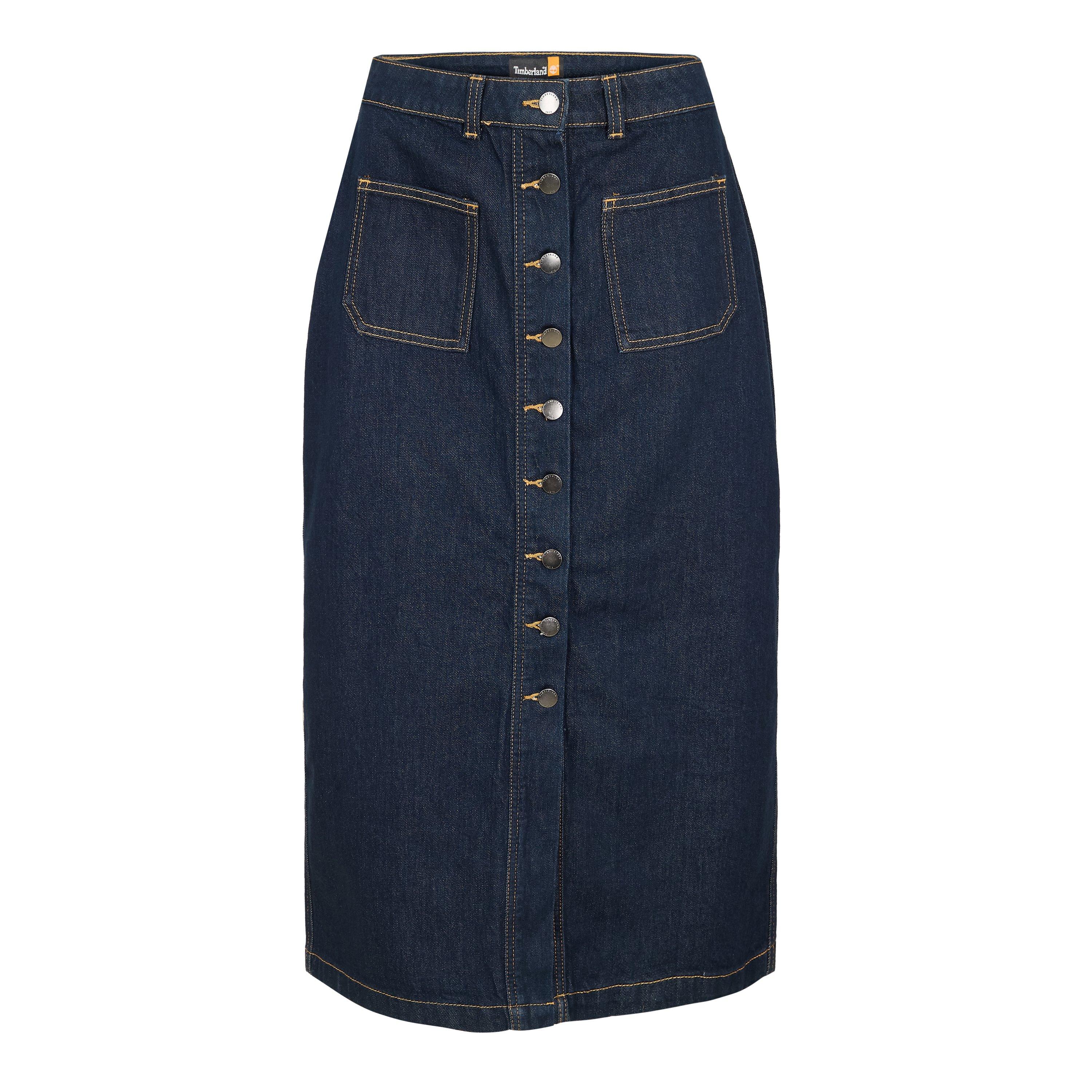 Auth Indigo - Timberland - Women's Refibra Long Denim Skirt - 1