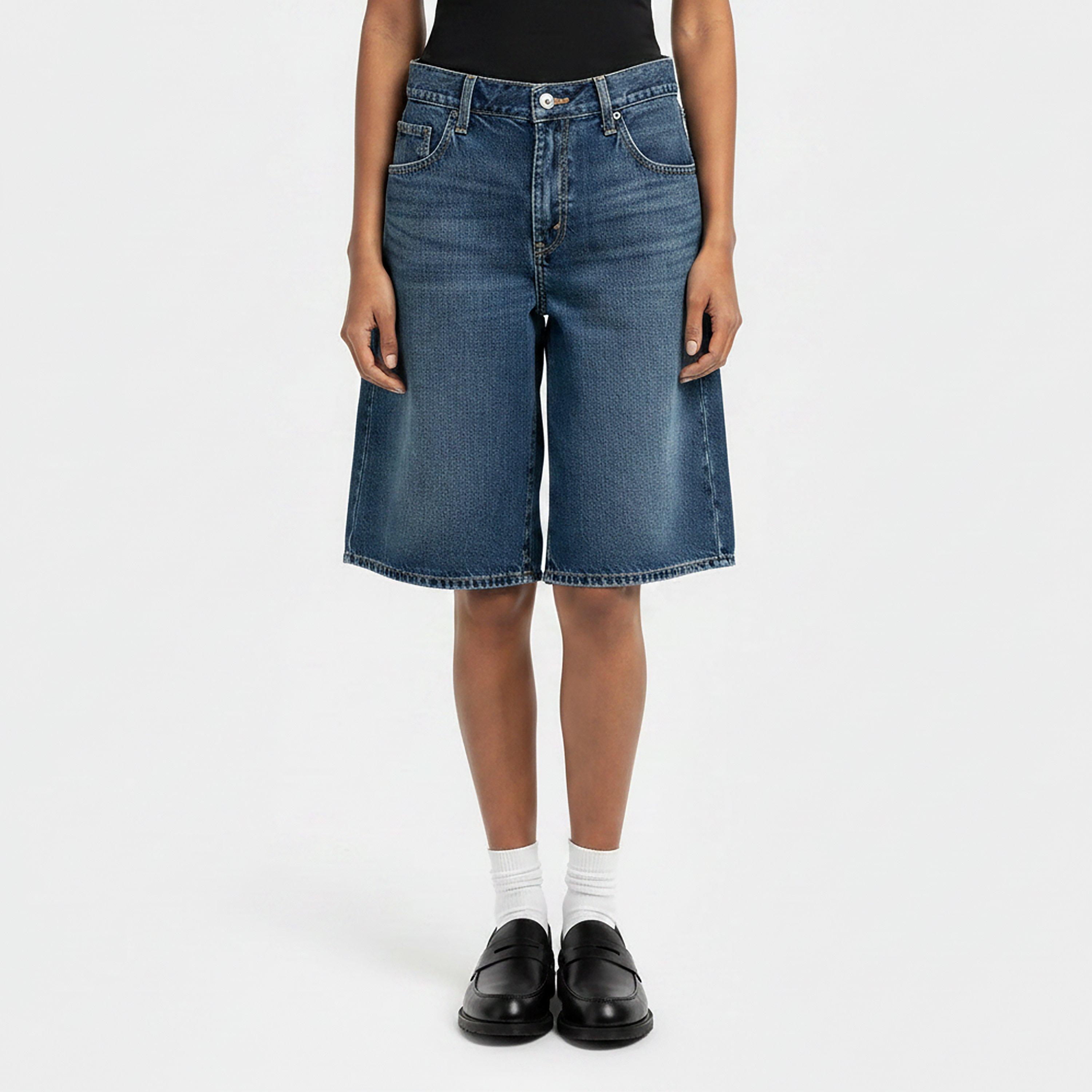 Hinged Heart - Levis - Women's Baggy Dad Denim Shorts - 3