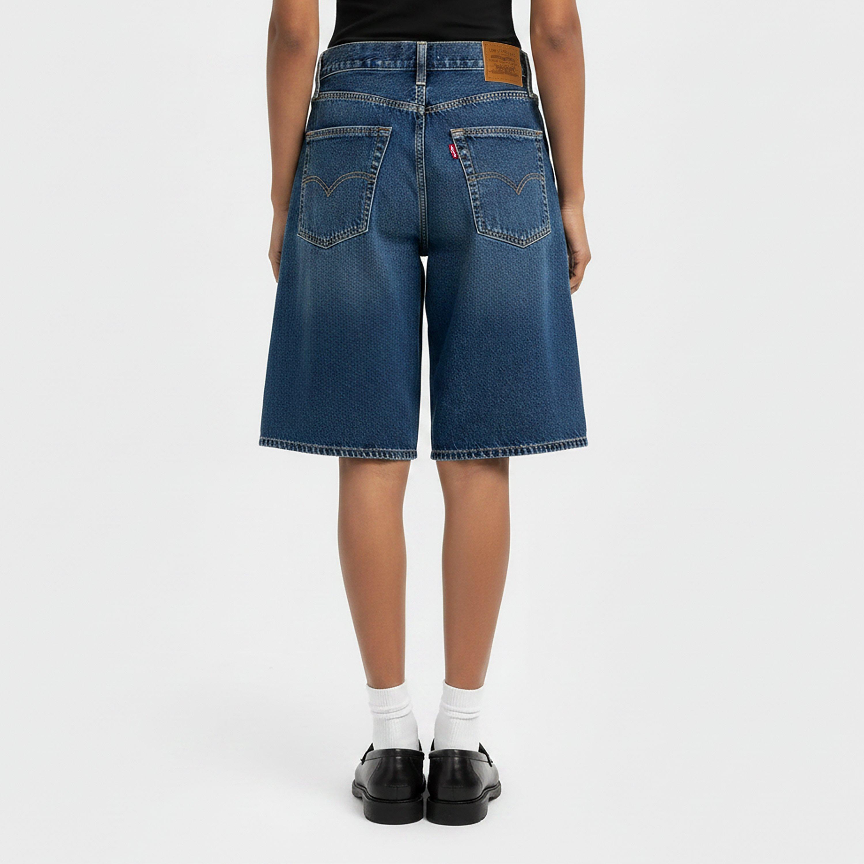 Hinged Heart - Levis - Women's Baggy Dad Denim Shorts - 4