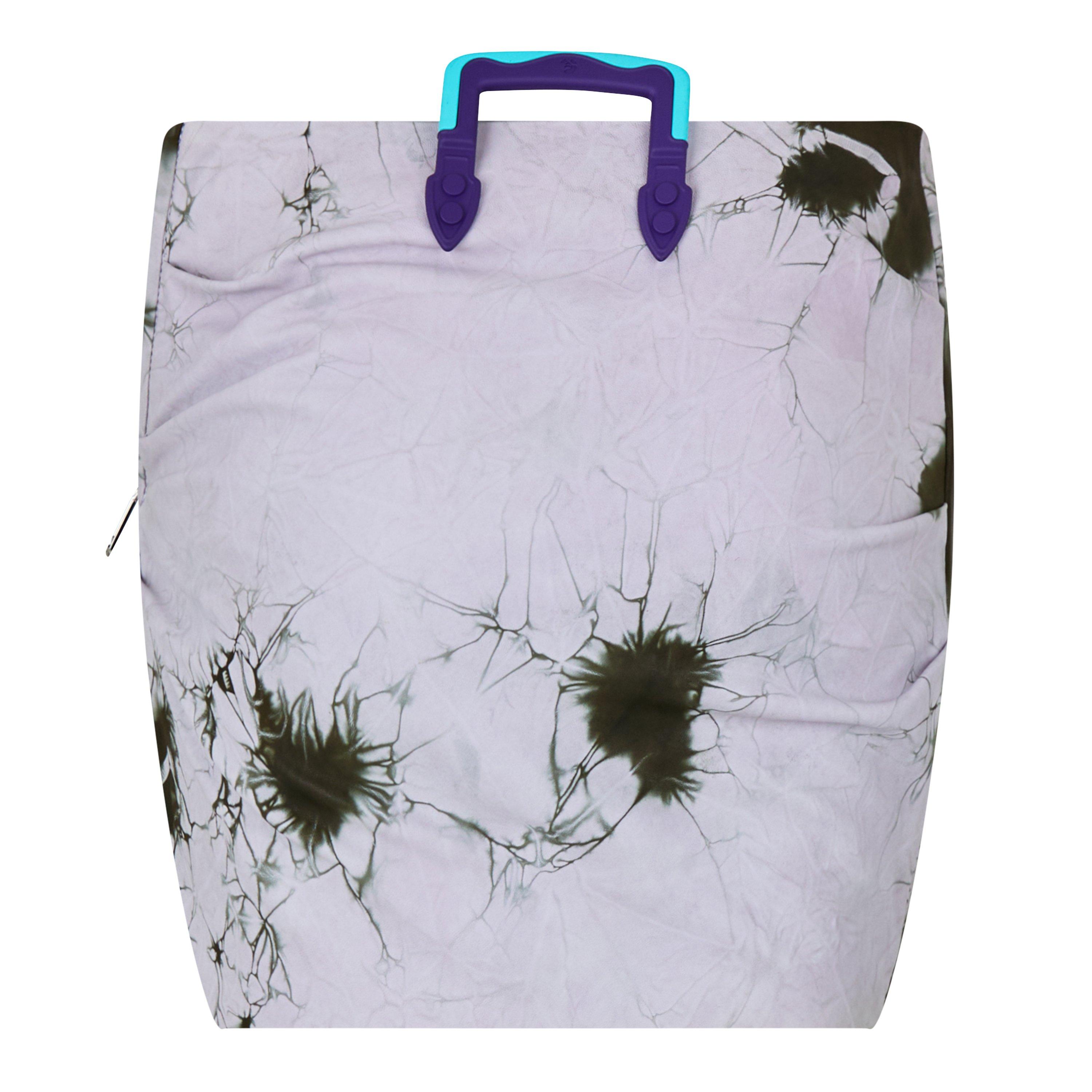 Lilac - Off White - Women's Leather Mini Skirt - 2