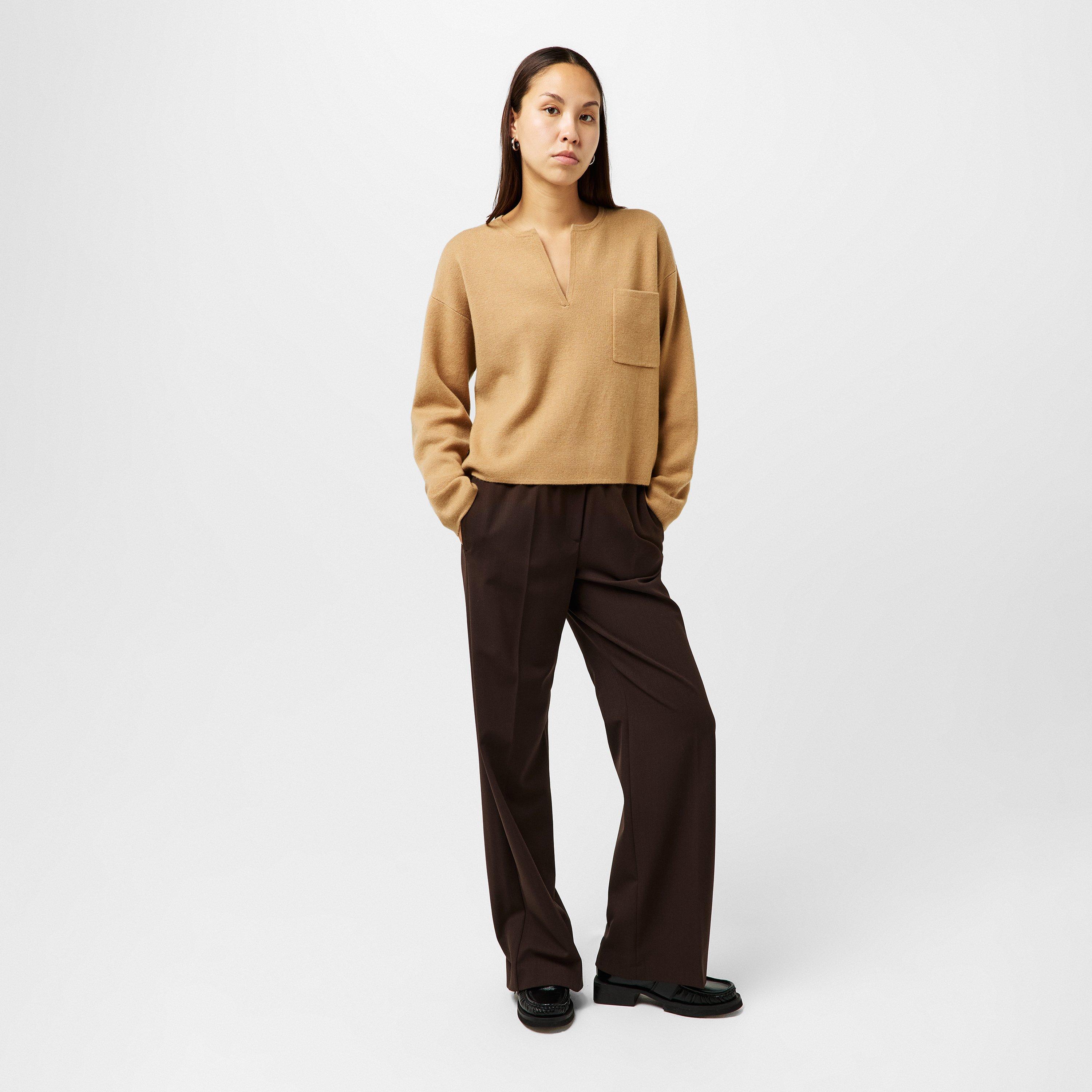 Camel - Max Mara - Women's Zibello Crew Neck Jumper - 6