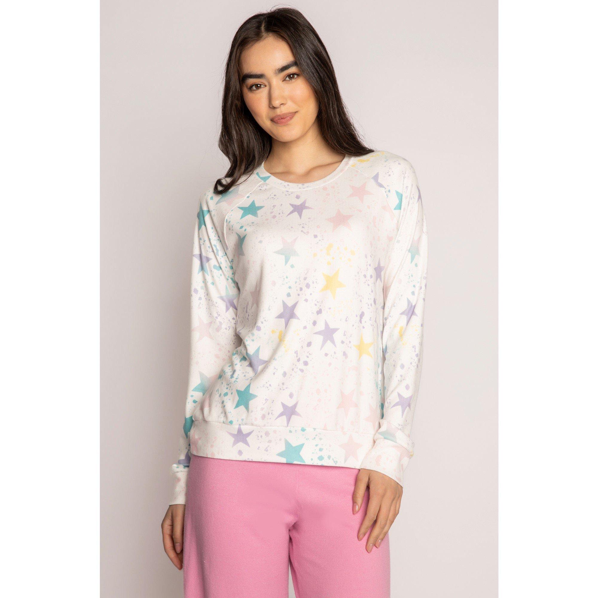 Pj Salvage Women's Starry Shirt - Off-White - 8 (XS)