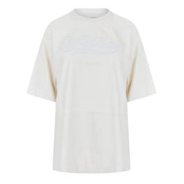 Off White Leather T-Shirt