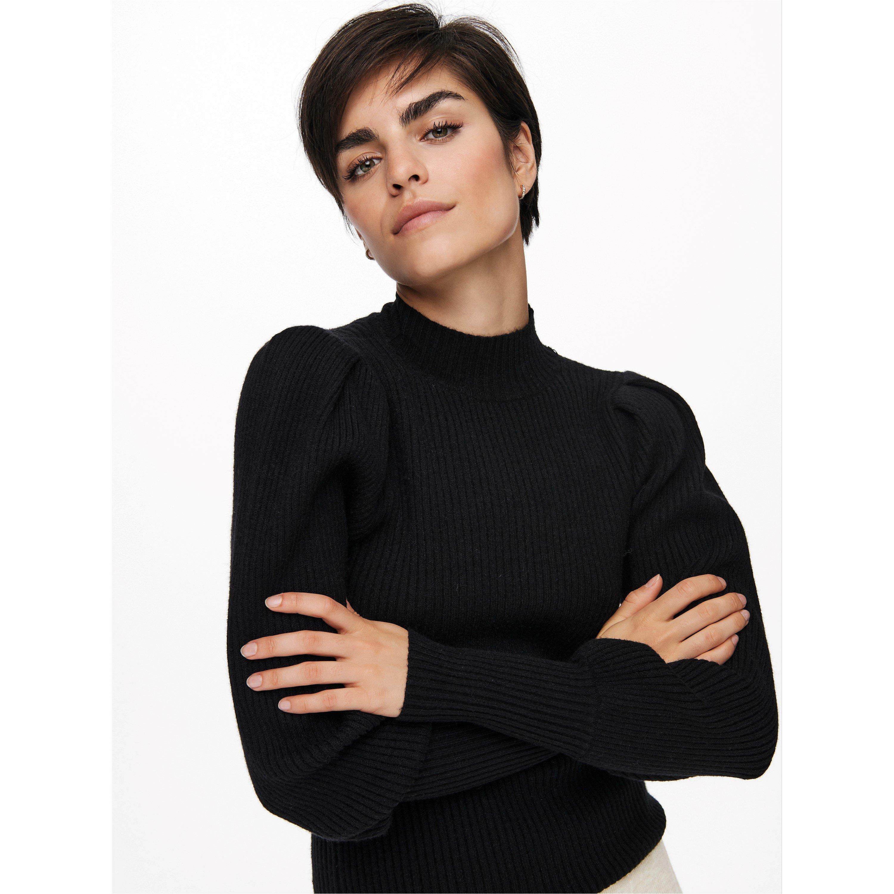 Black - Only - Crew Neck Jumper - 3