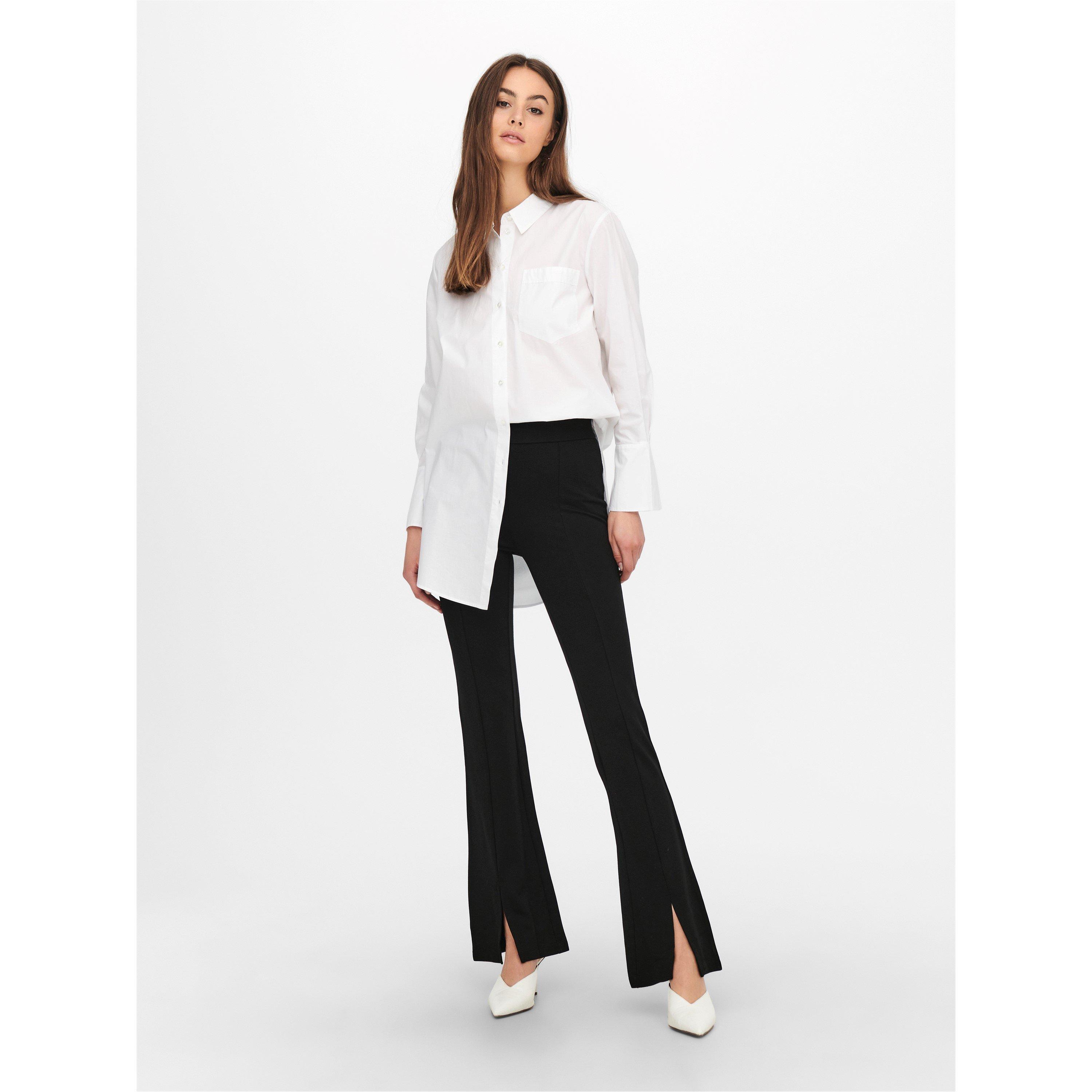 Only Women's Flared Trousers - Black - 25 L34
