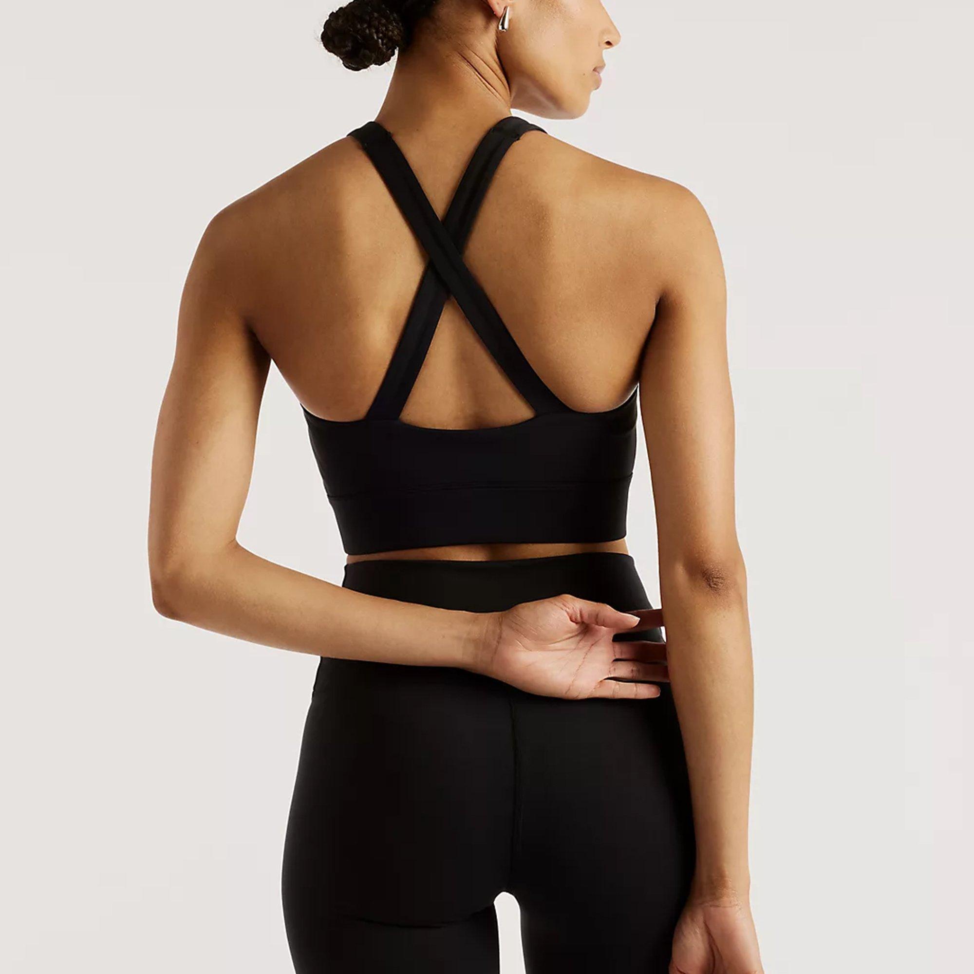 BLACK - New Balance - Women's Tech Train Non-Wired Medium Impact Sports Bra - 2