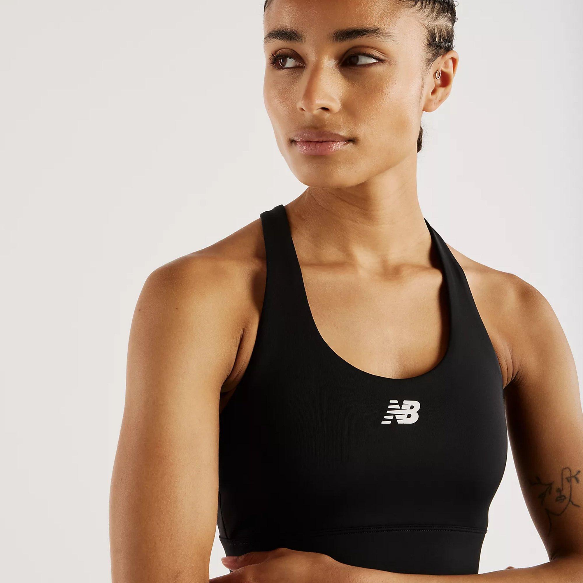 BLACK - New Balance - Women's Tech Train Non-Wired Medium Impact Sports Bra - 3