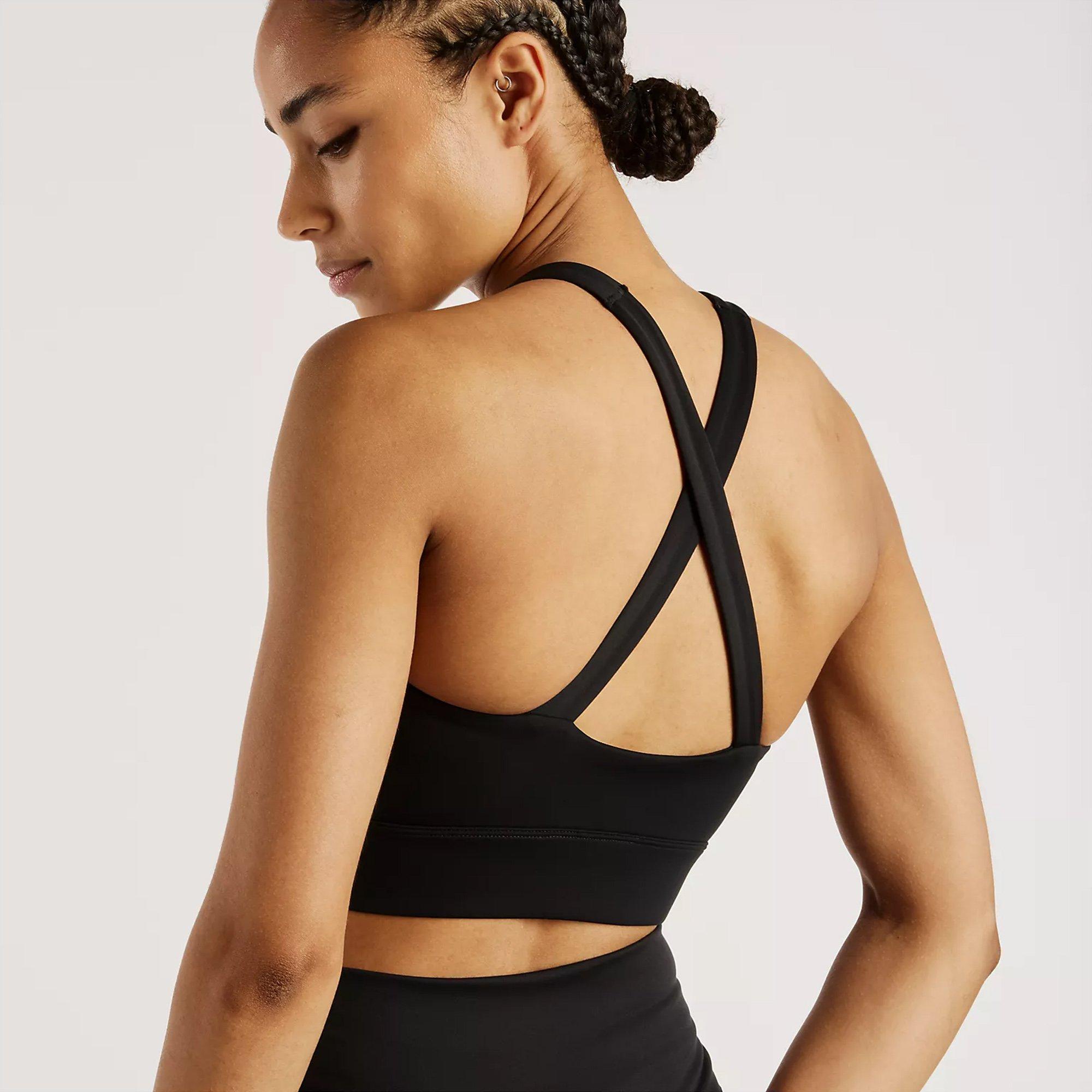 BLACK - New Balance - Women's Tech Train Non-Wired Medium Impact Sports Bra - 4