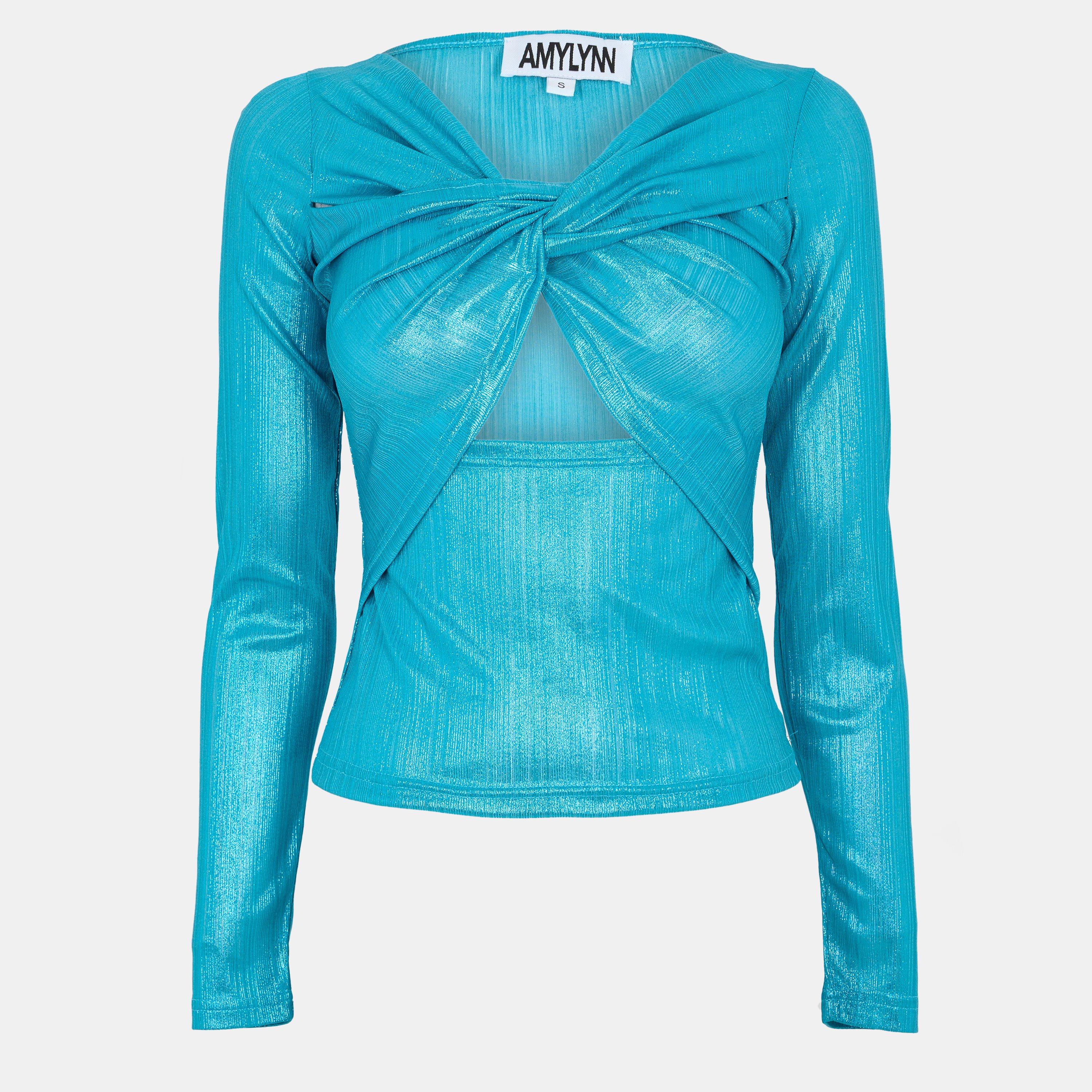 Blue - AmyLynn - Women's Cut Out Top - 1