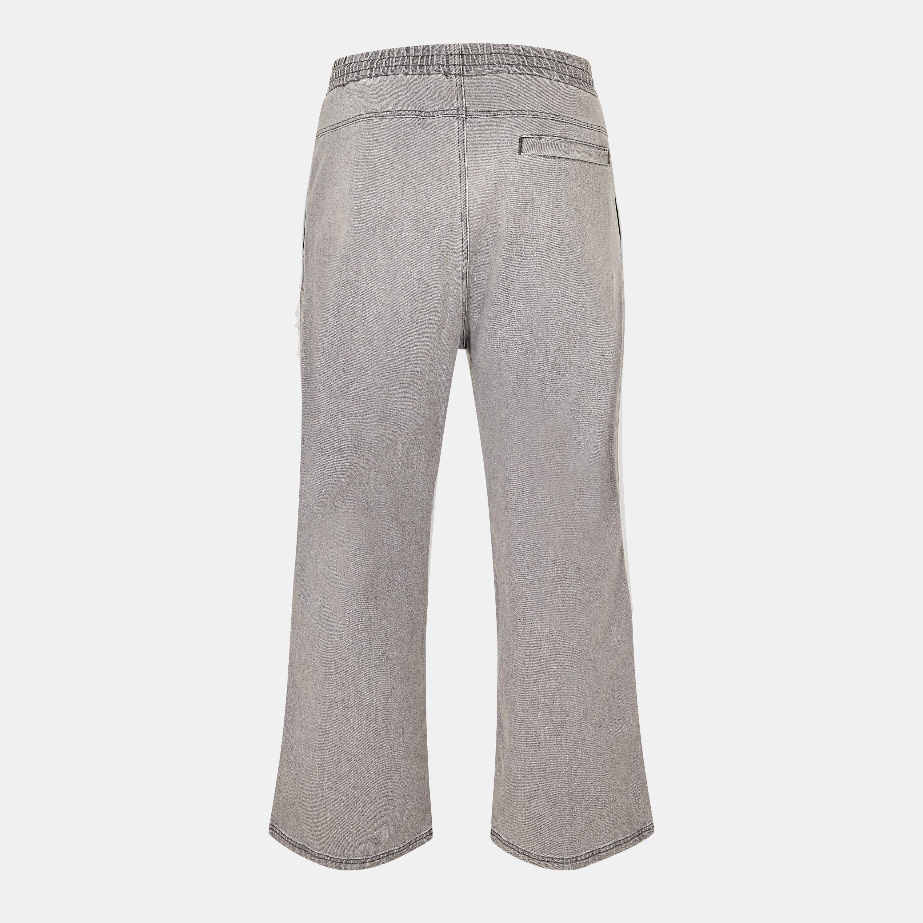 Black/Grey Denm - Diesel - Men's Wide Leg Jeans - 2