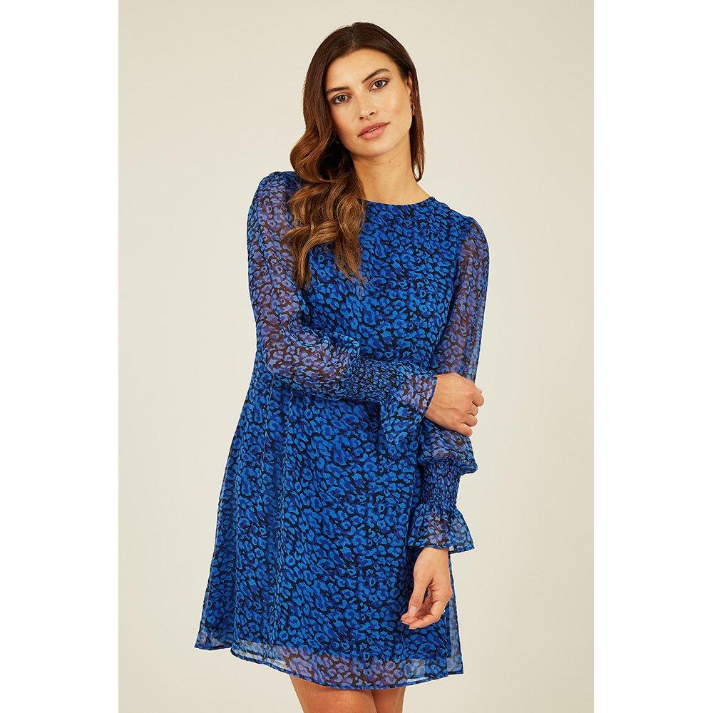 Blue - Yumi - Women's Animal Print Tunic - 3