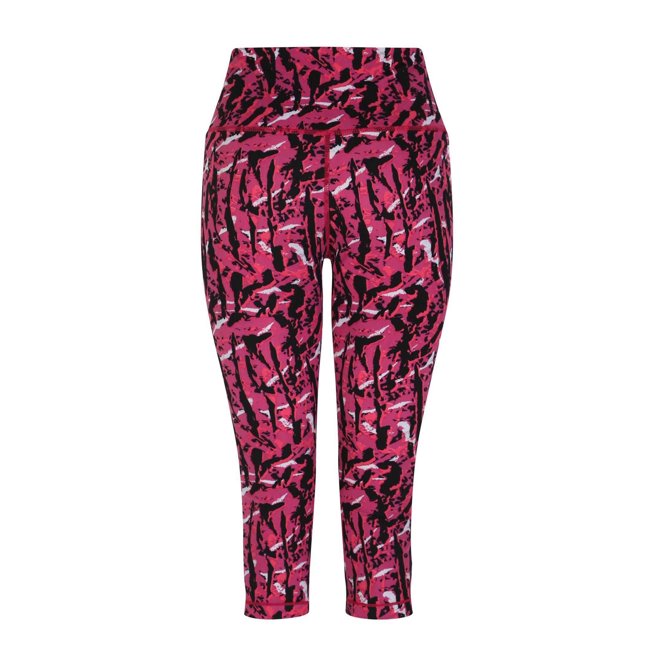 NeonPkZebPrn - Dare 2b - Womens Dare2B Three-Quarter Leggings - 2