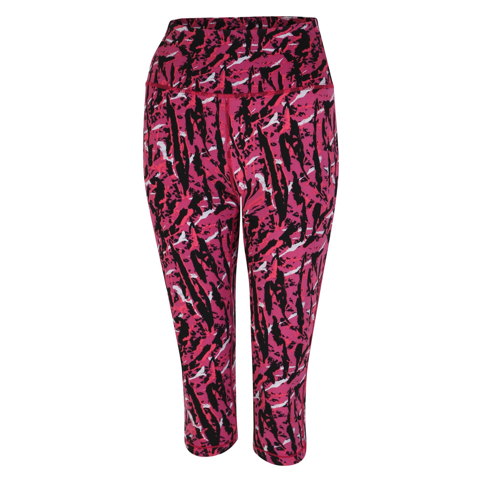 NeonPkZebPrn - Dare 2b - Womens Dare2B Three-Quarter Leggings - 4