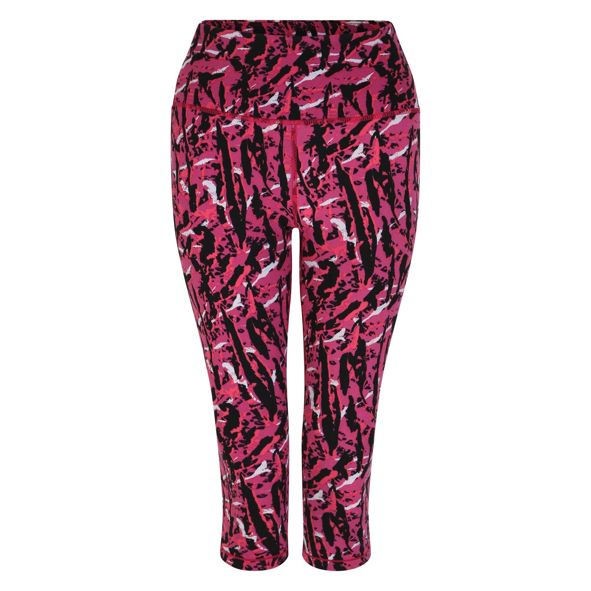 NeonPkZebPrn - Dare 2b - Womens Dare2B Three-Quarter Leggings - 6