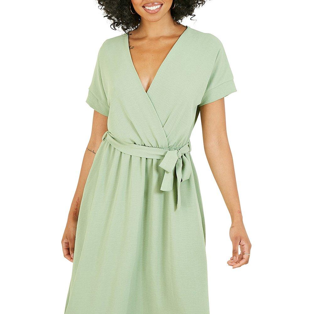 Green - Mela London - Women's Fate Maxi Wrap Dress - 3
