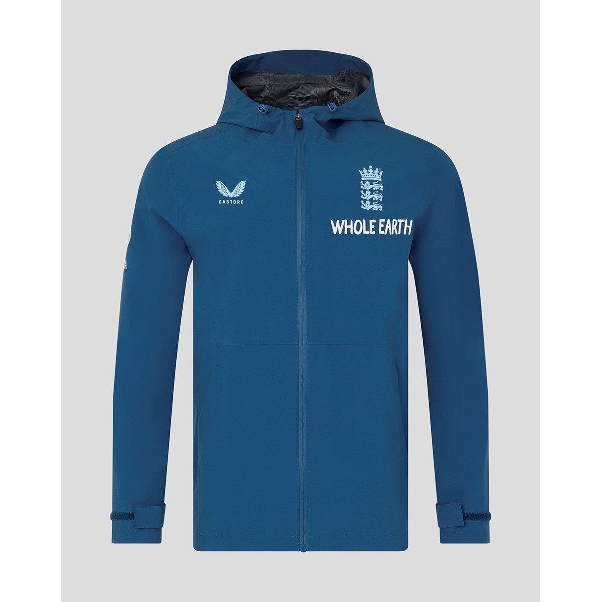Castore Men's 26/27 England Cricket Rain Anorak Jacket - Ensign/Airyblue - XL
