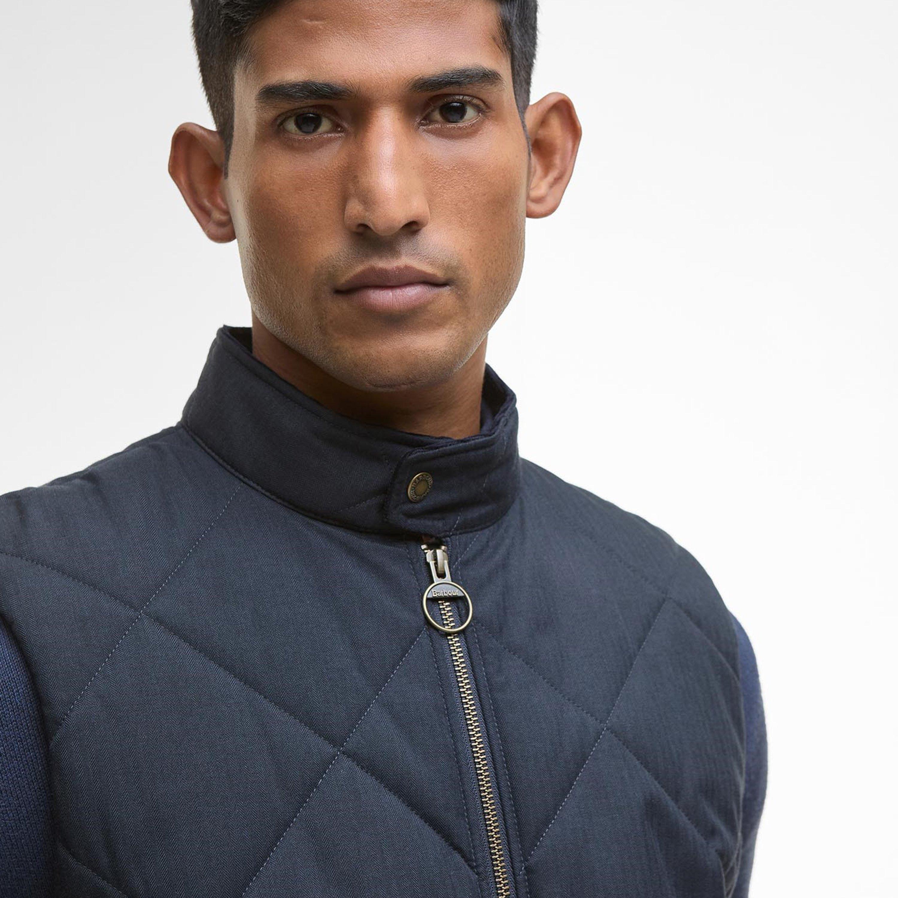 Navy NY91 - Barbour - Mens City Harrington Gilet - 4