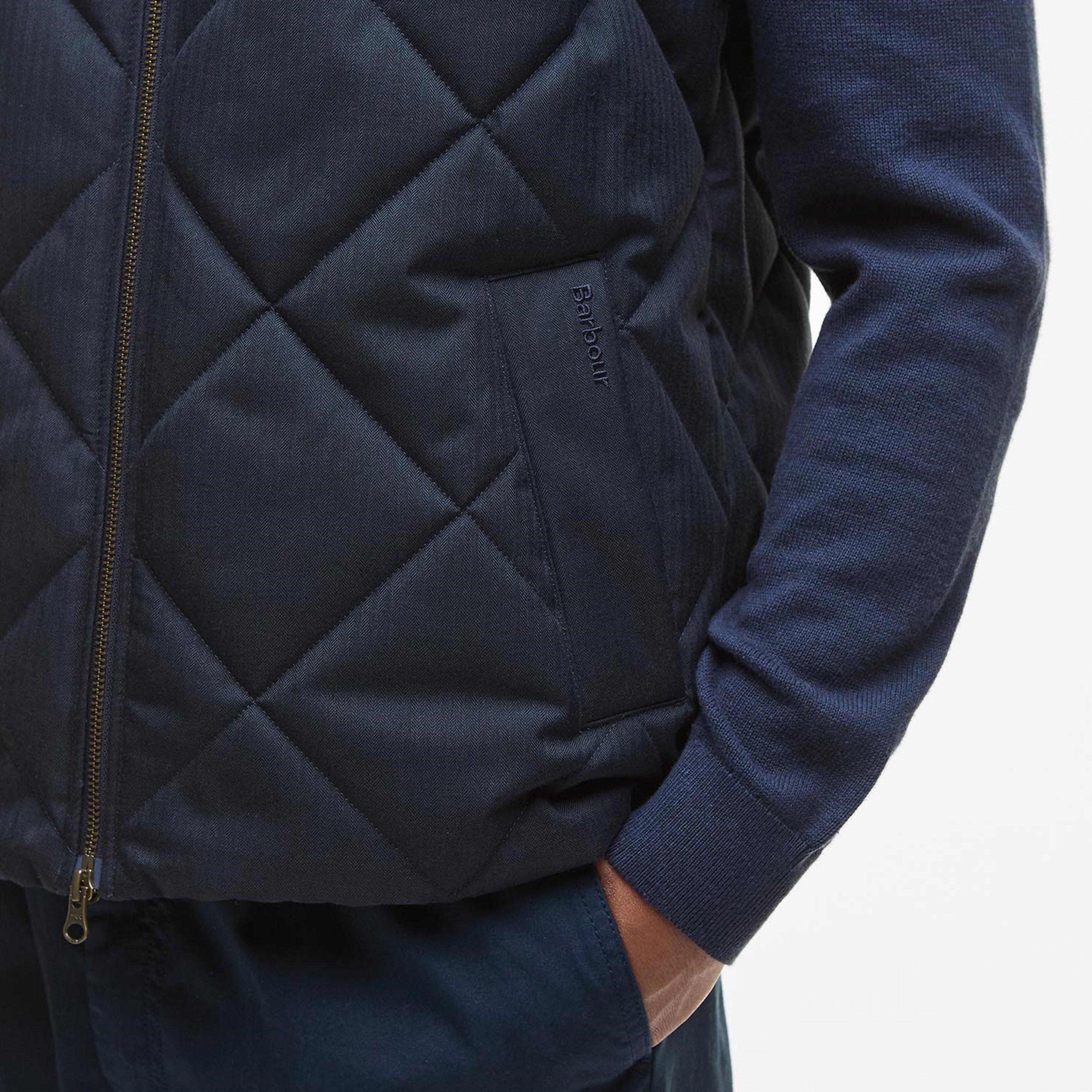 Navy NY91 - Barbour - Mens City Harrington Gilet - 5