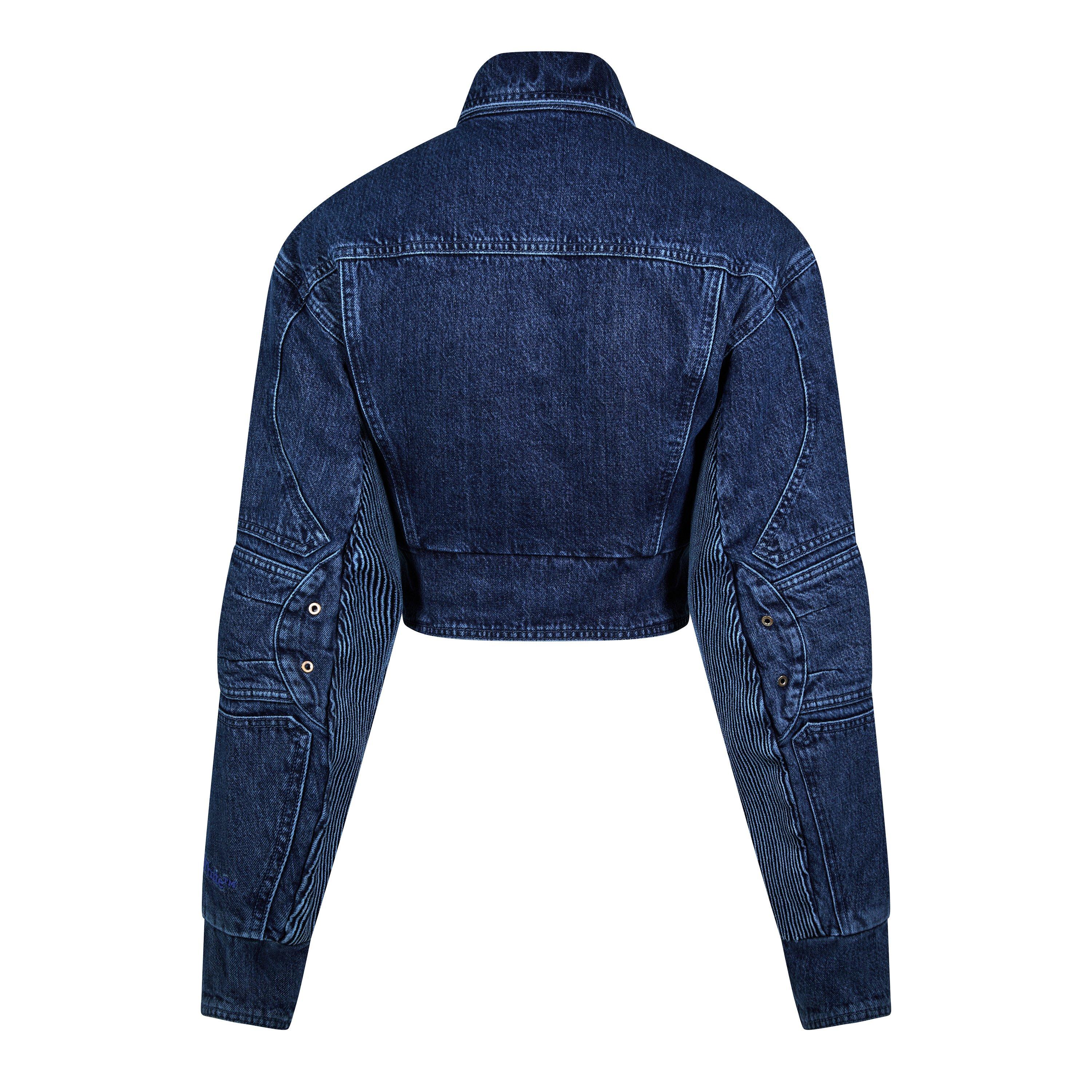 Off White | Women's Motorcycle Denim Jacket | Denim Jackets | USC