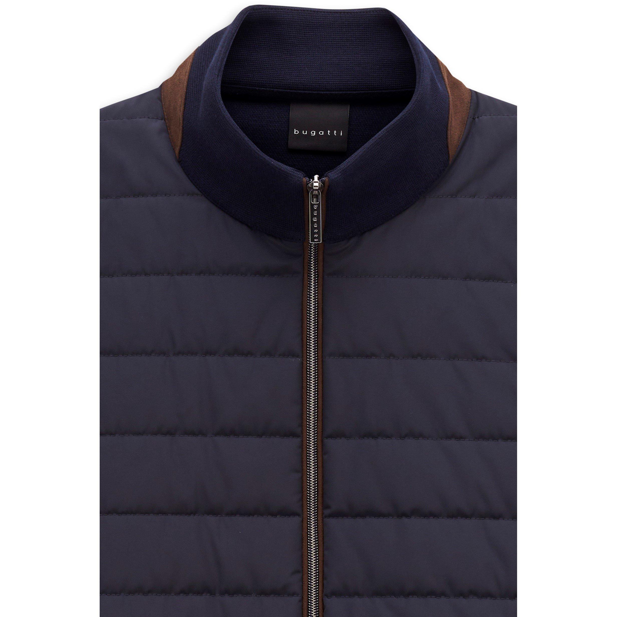 Navy - Bugatti - Men's Hybred Gilet - 2