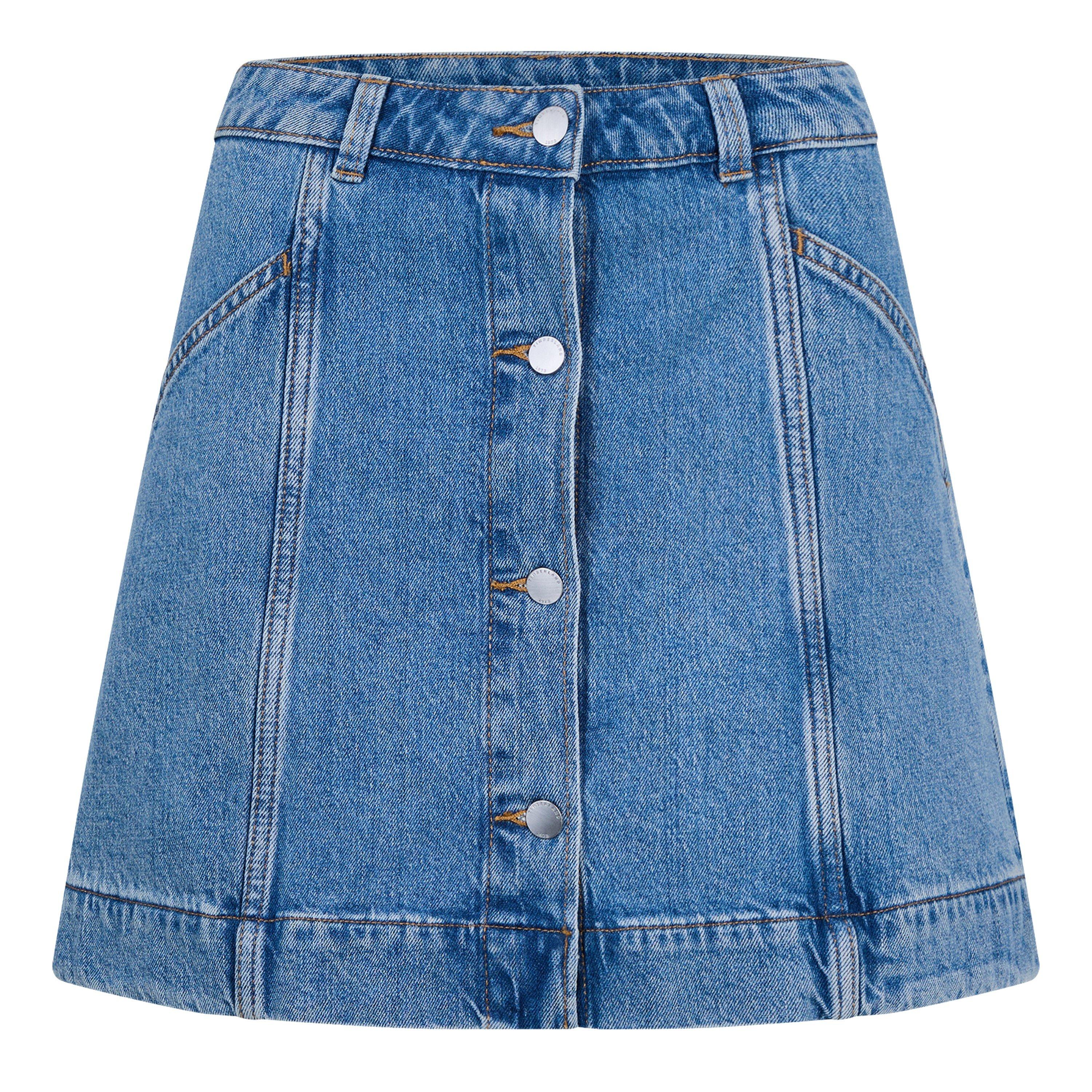 Timberland Timberland Refibra Denim Skirt Mid Blue