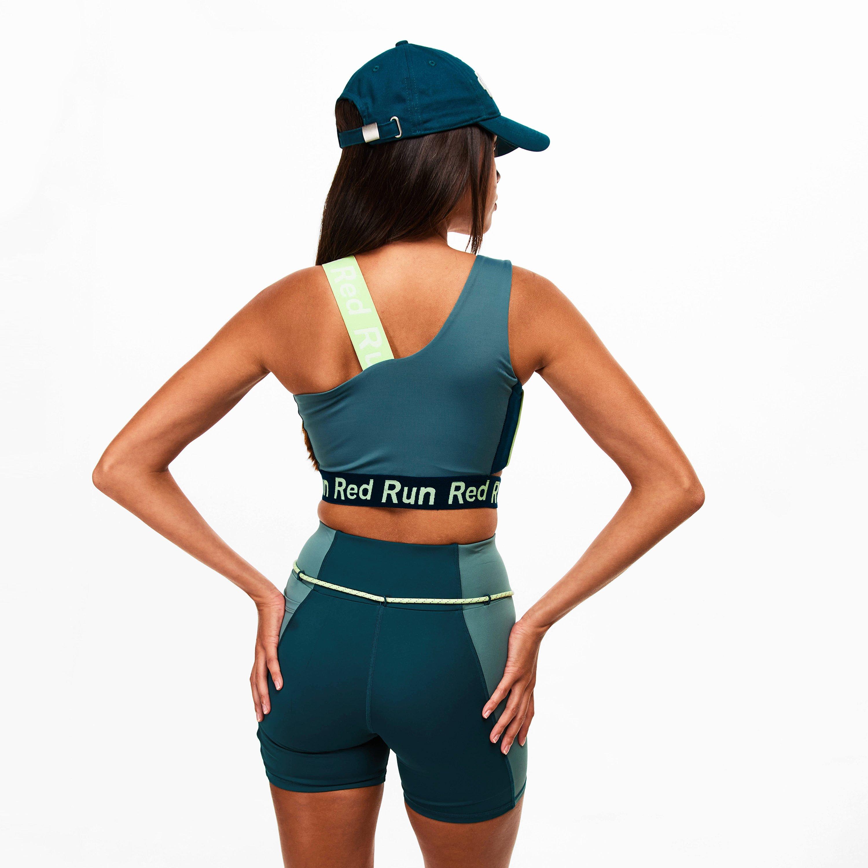Red Run Activewear Womens Skyline Colour Block Bra | FRASERS