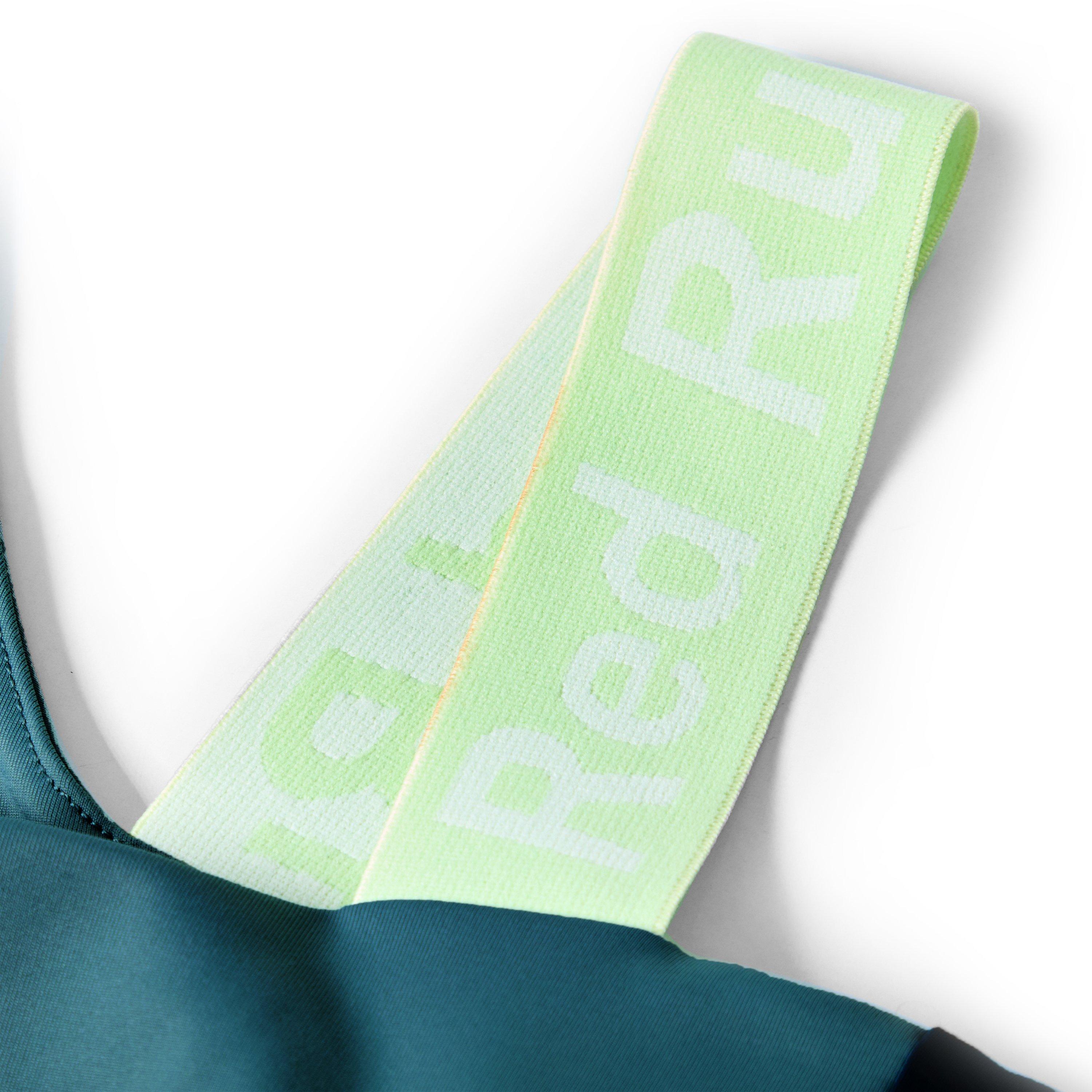 Green - Red Run - Womens Skyline Colour Block Bra - 5