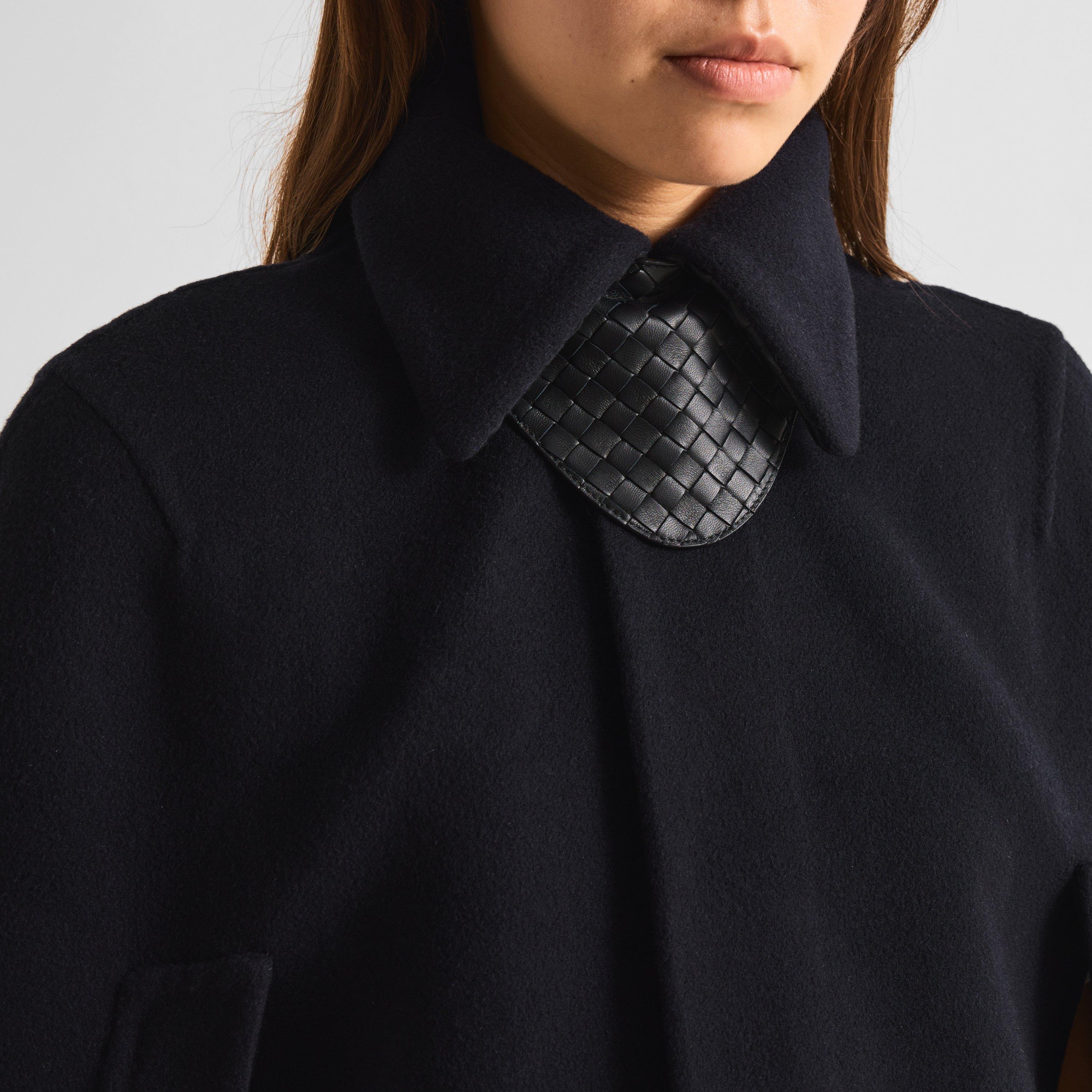 Midnight Blue - Bottega Veneta - Women's Wool Cape - 5