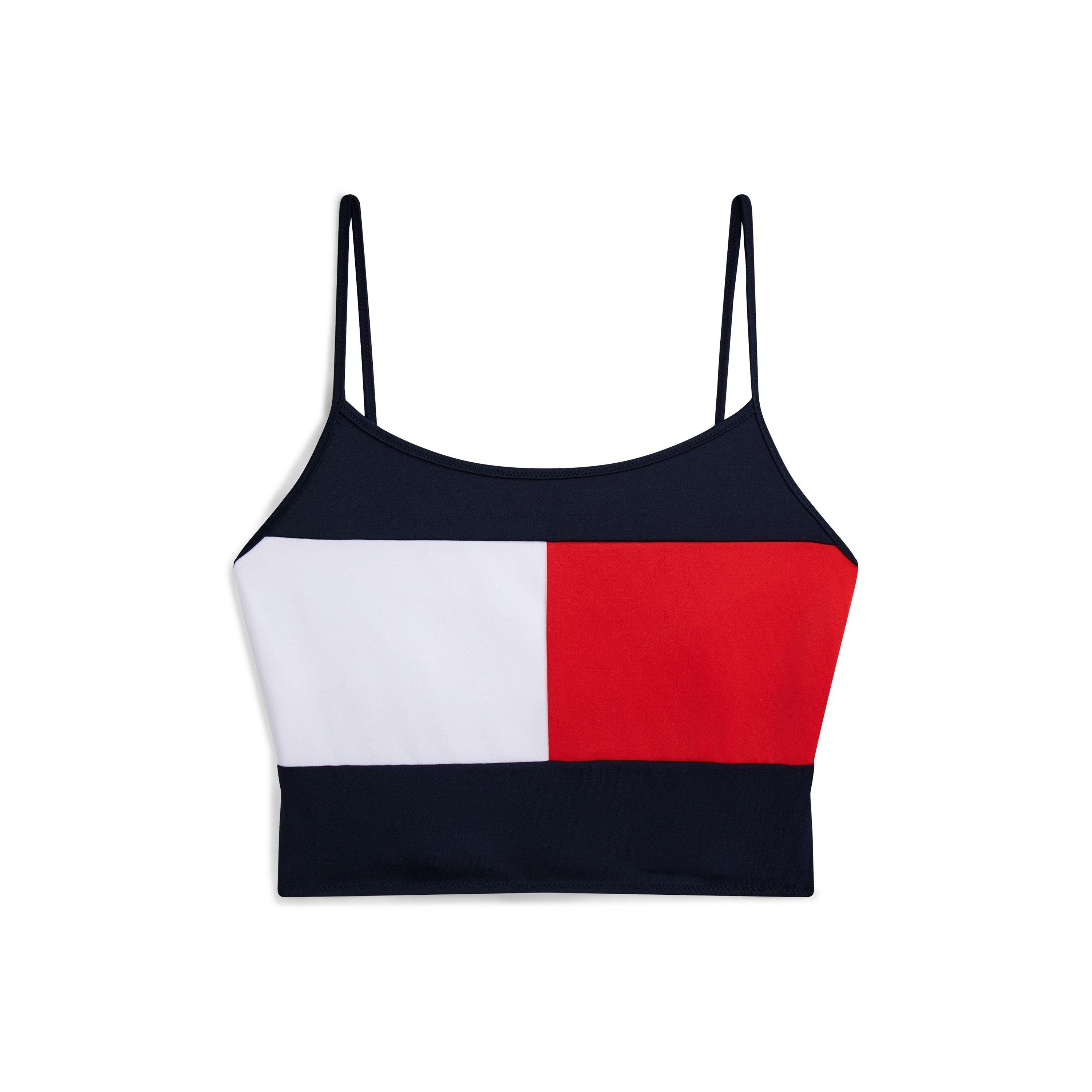 Tommy Hilfiger Women's Plunge Tankini - Dark Night Navy - 16 (XL)