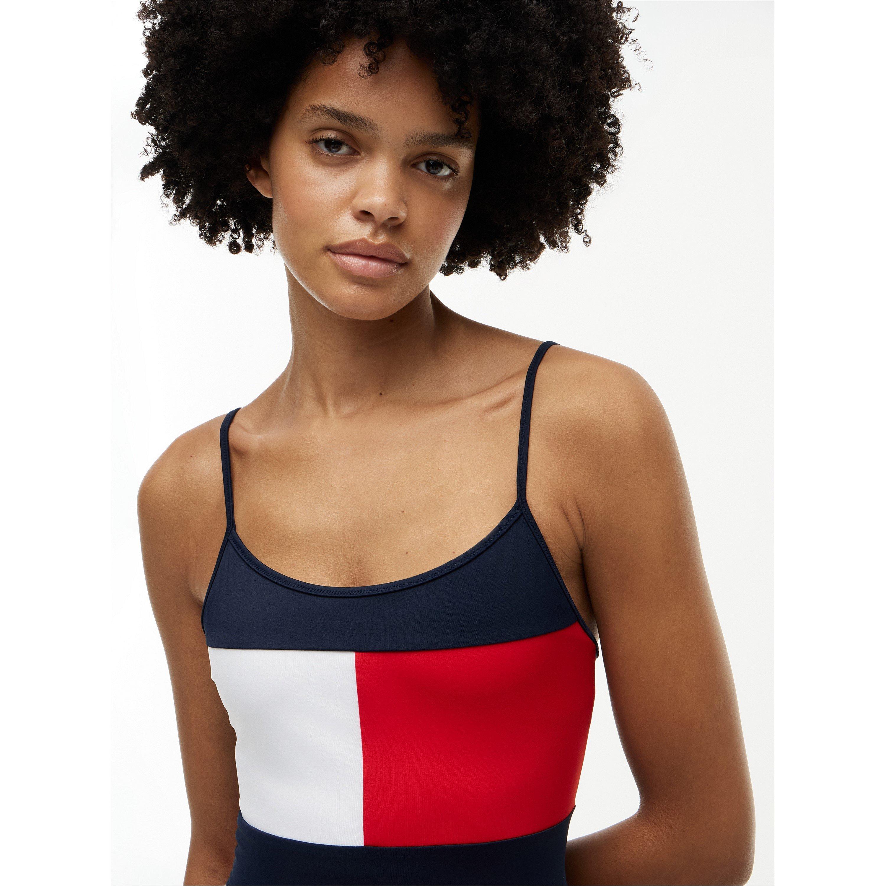 Dunkle Nacht Marineblau - Tommy Hilfiger - Women's Plunge Tankini - 2