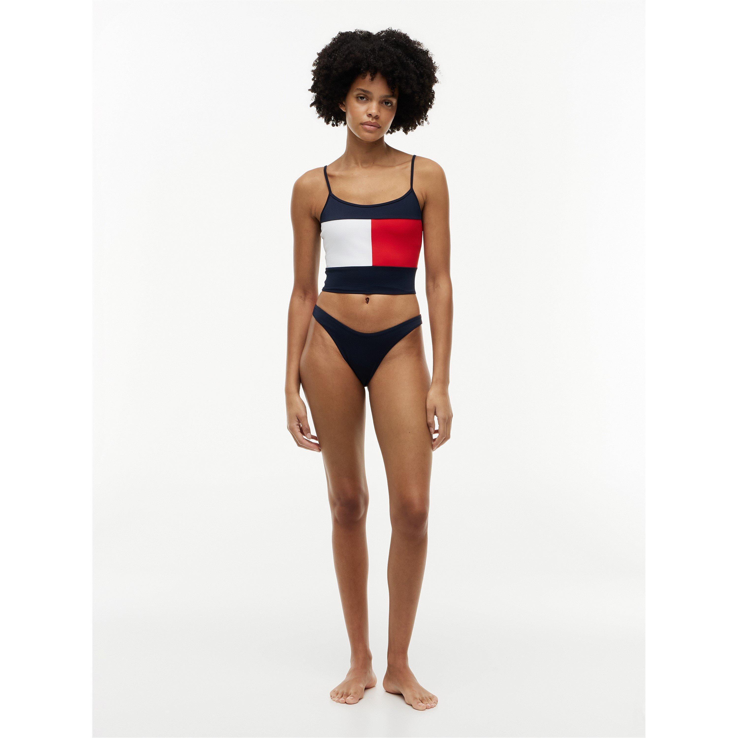 Dunkle Nacht Marineblau - Tommy Hilfiger - Women's Plunge Tankini - 4