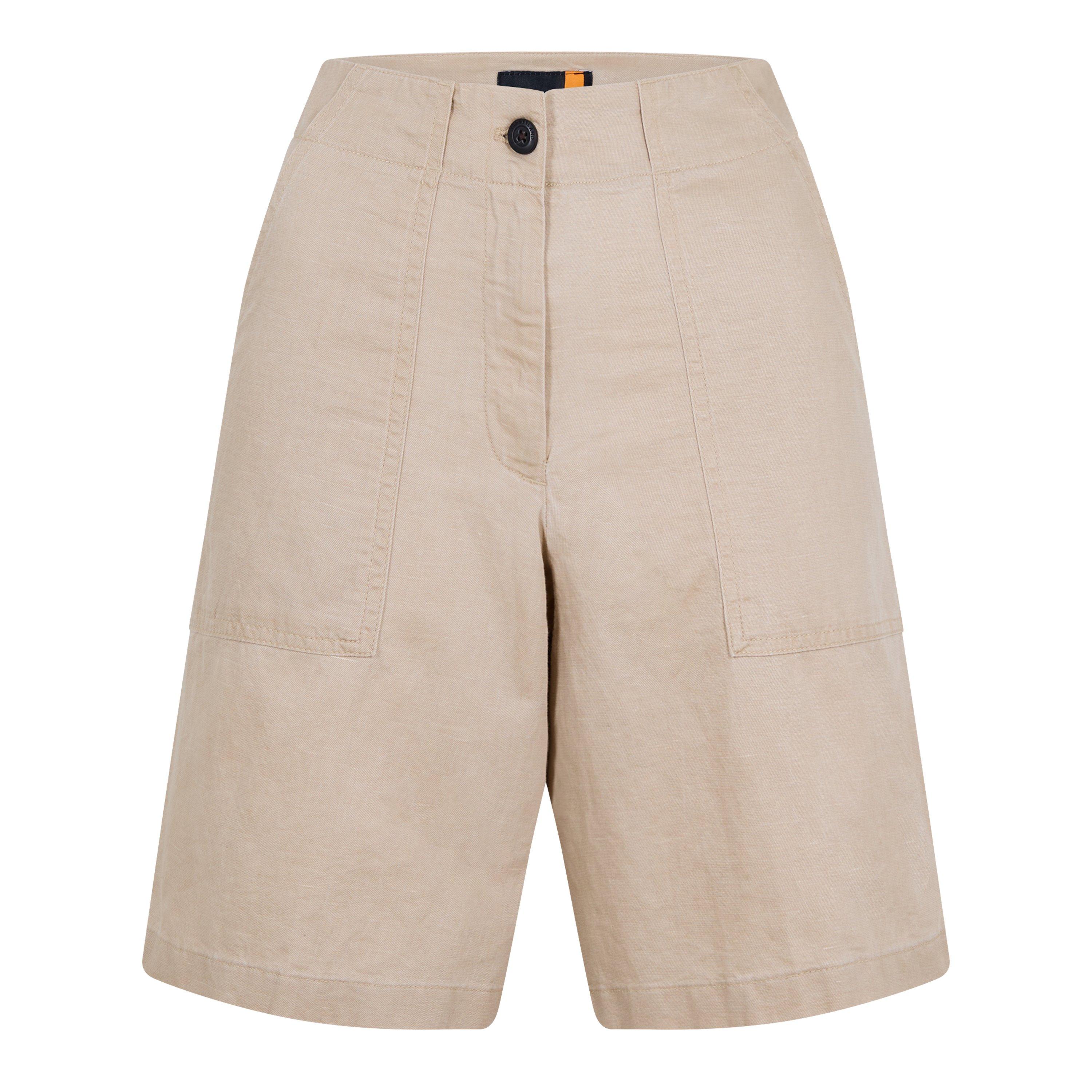 Safari - Timberland - Women's Linen Bermuda Chino Shorts - 1