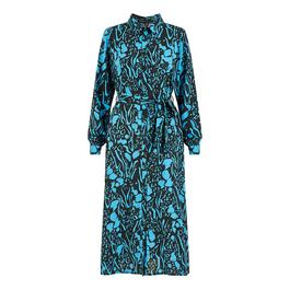 Mela London Mela London Black Animal Print Midi Shirt Dress