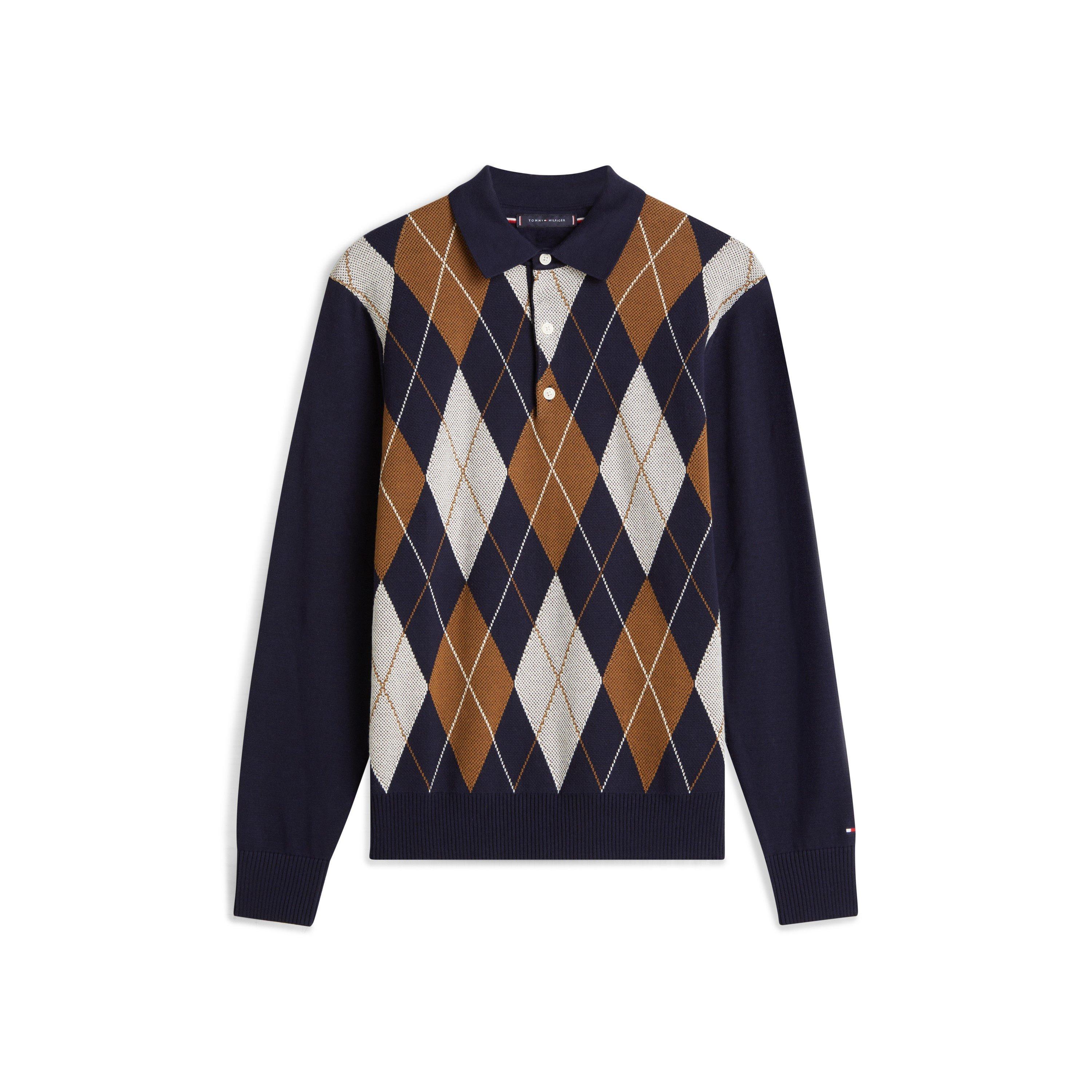 Tommy Hilfiger Tommy Argyle PoloKnt Sn61 - Desert Sky - L