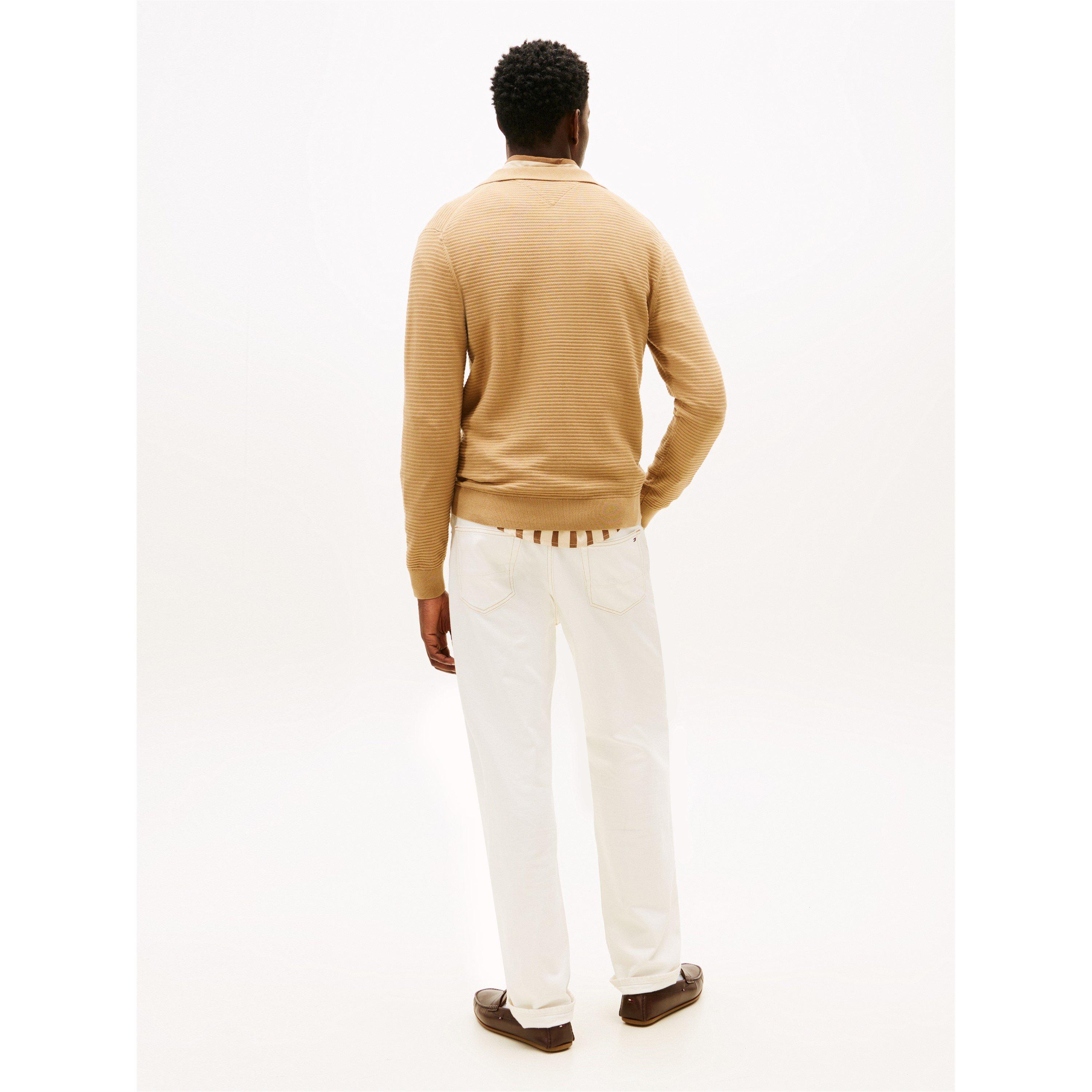Safari Canvas - Tommy Hilfiger - Men's Structure Full Zip Crew Neck Jumper - 5
