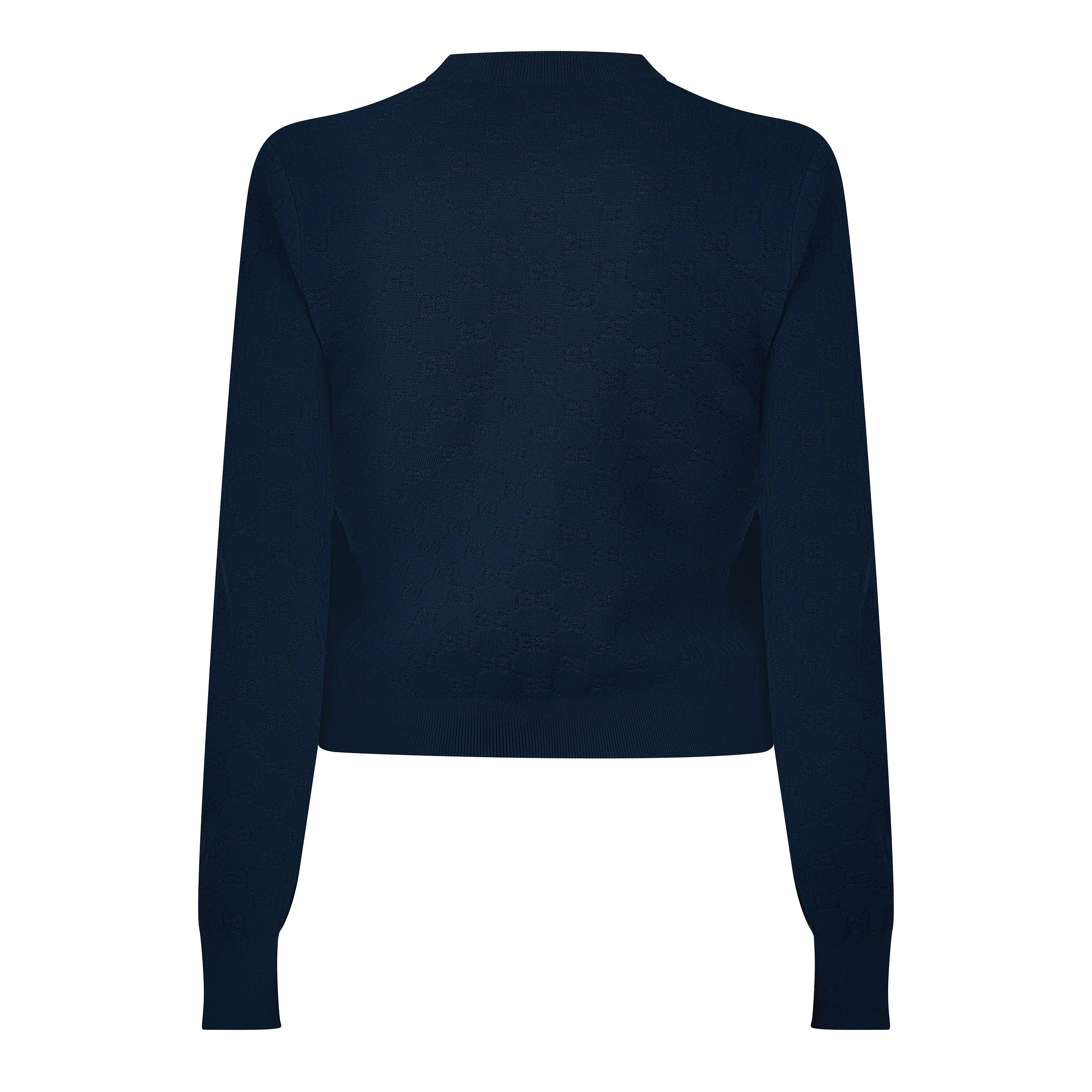 Navy - Gucci - Gucci Knitwear Tops Ld63 - 2