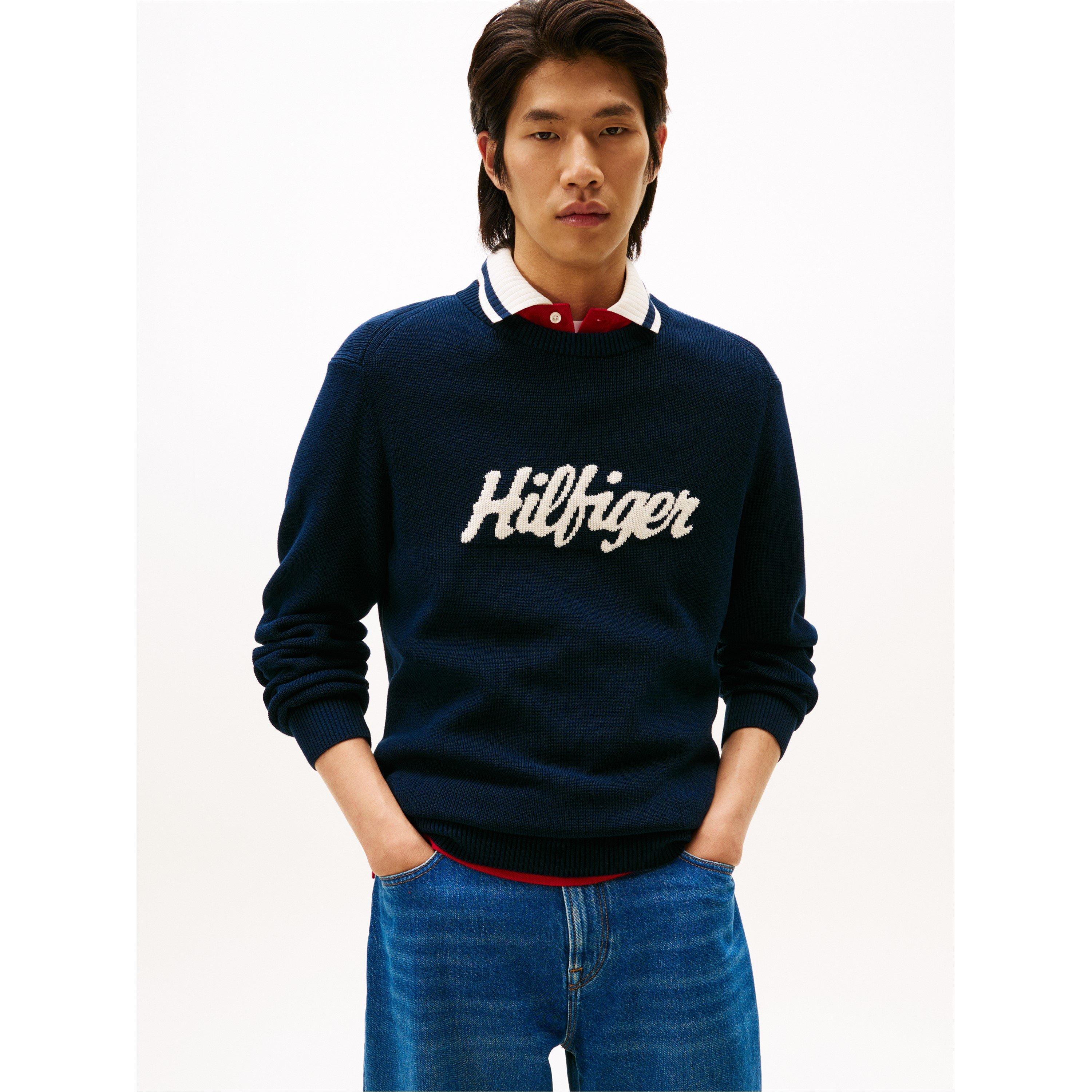 Night Navy - Tommy Hilfiger - Tommy Tommy Logo Knt Sn61 - 2