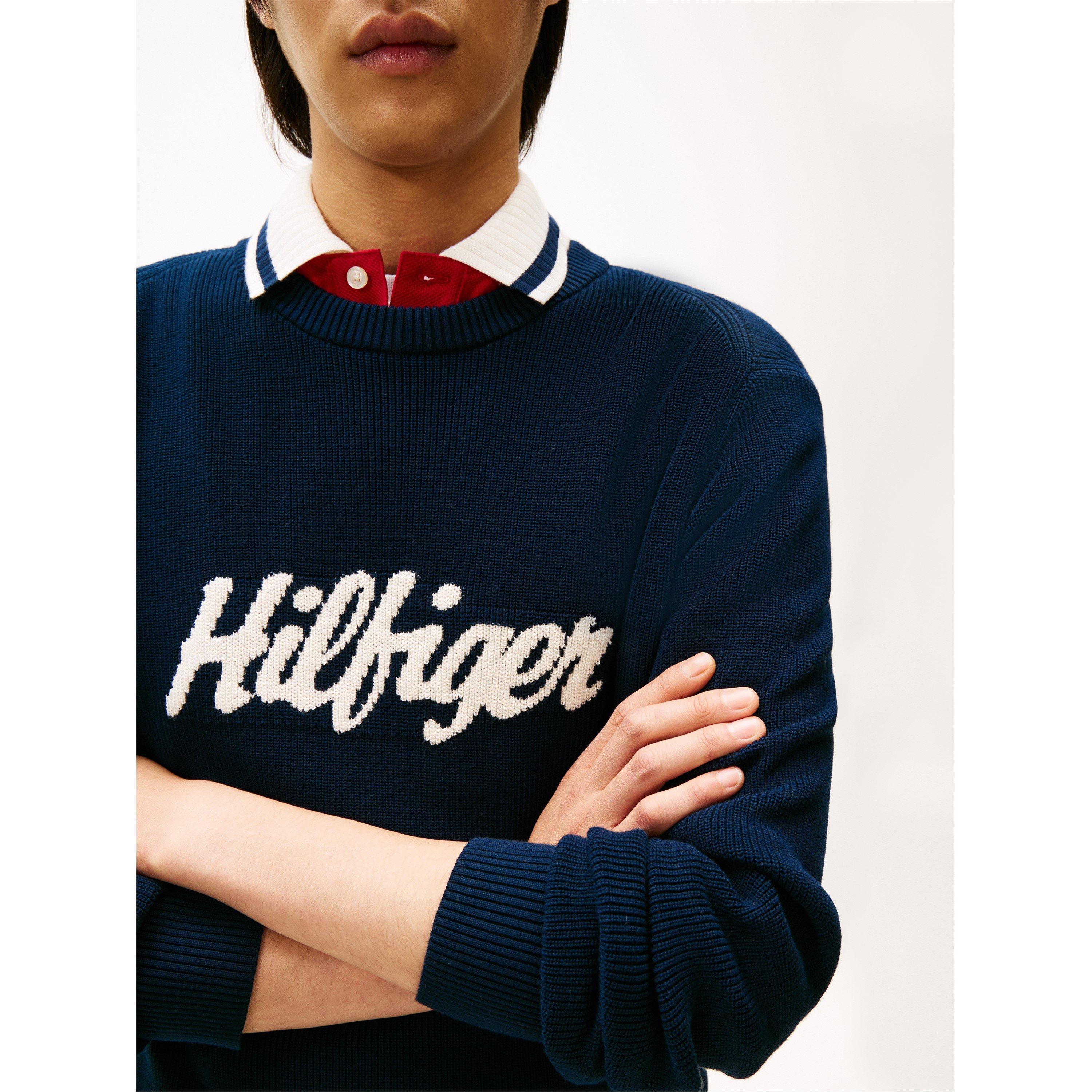 Night Navy - Tommy Hilfiger - Tommy Tommy Logo Knt Sn61 - 3